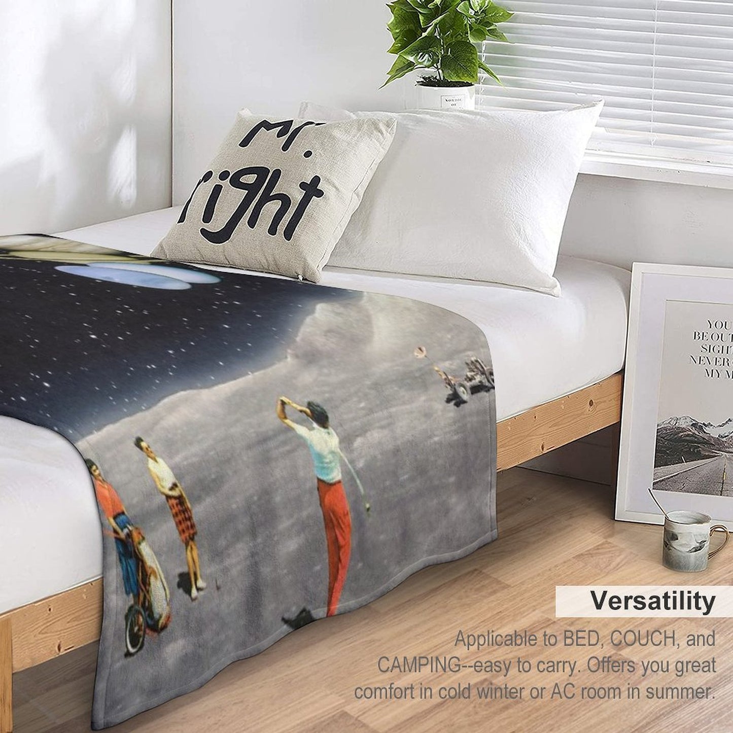 Cosmic Golf Quick-dry Throw Blanket