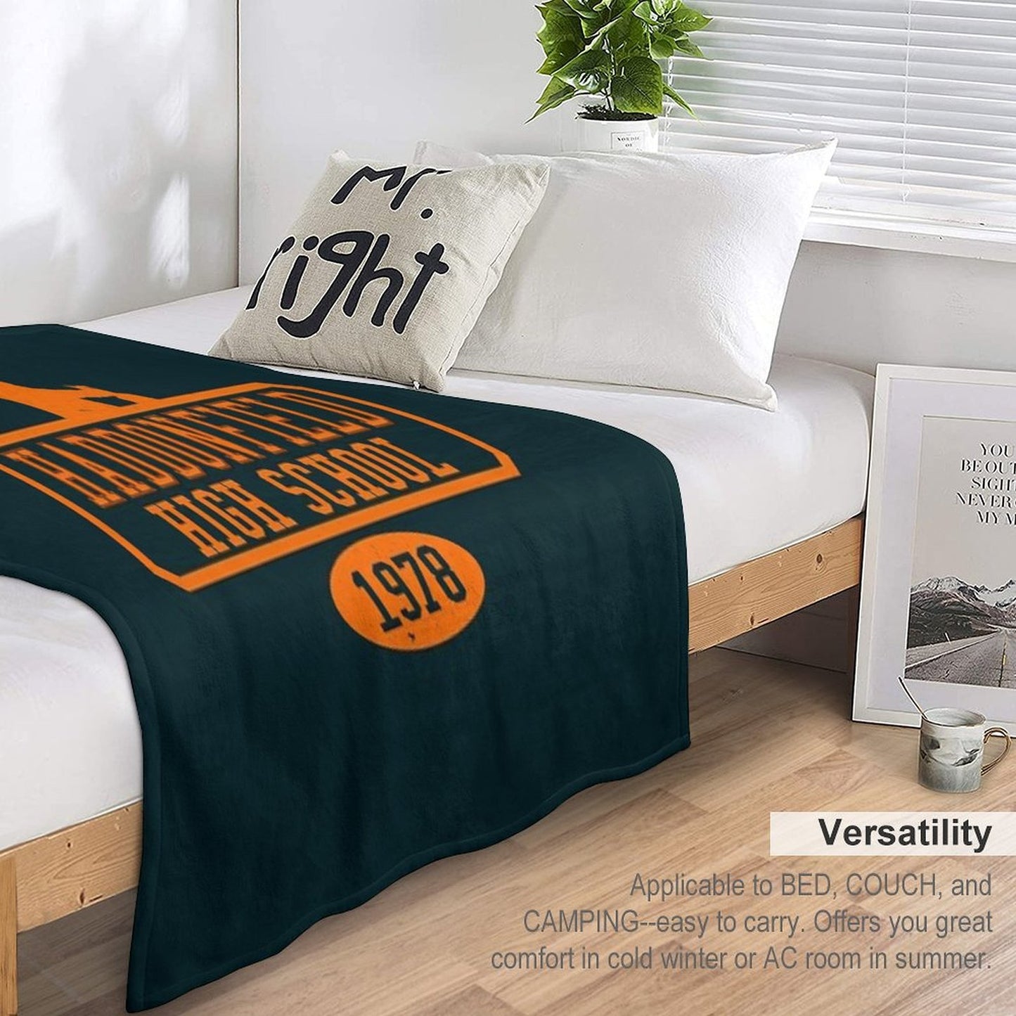 Michael Myers Haddonfield 1978 Sustainable Throw Blanket
