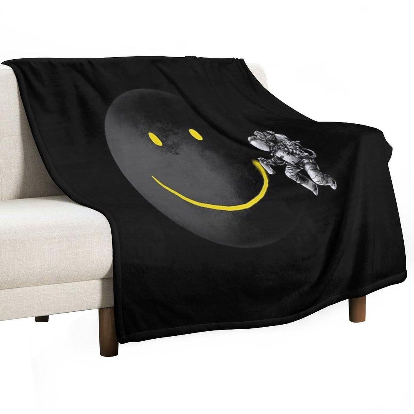 Make A Smile Easy Care Throw Blanket