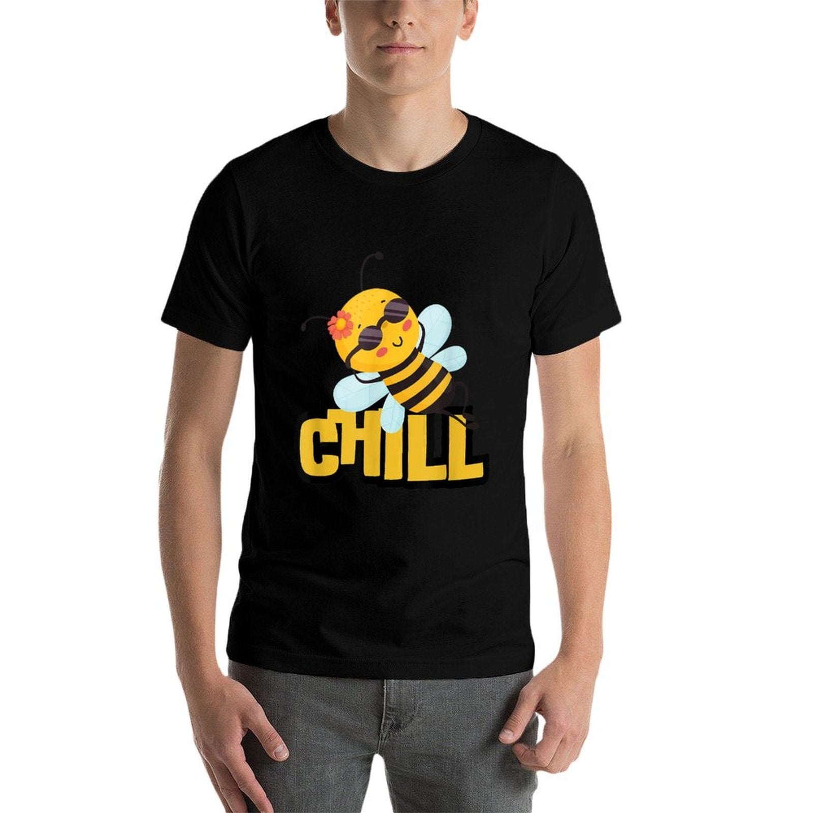 Funny Bee Chill Bee Lover Beekeeping Cute  Slim-fit Cut T-Shirt