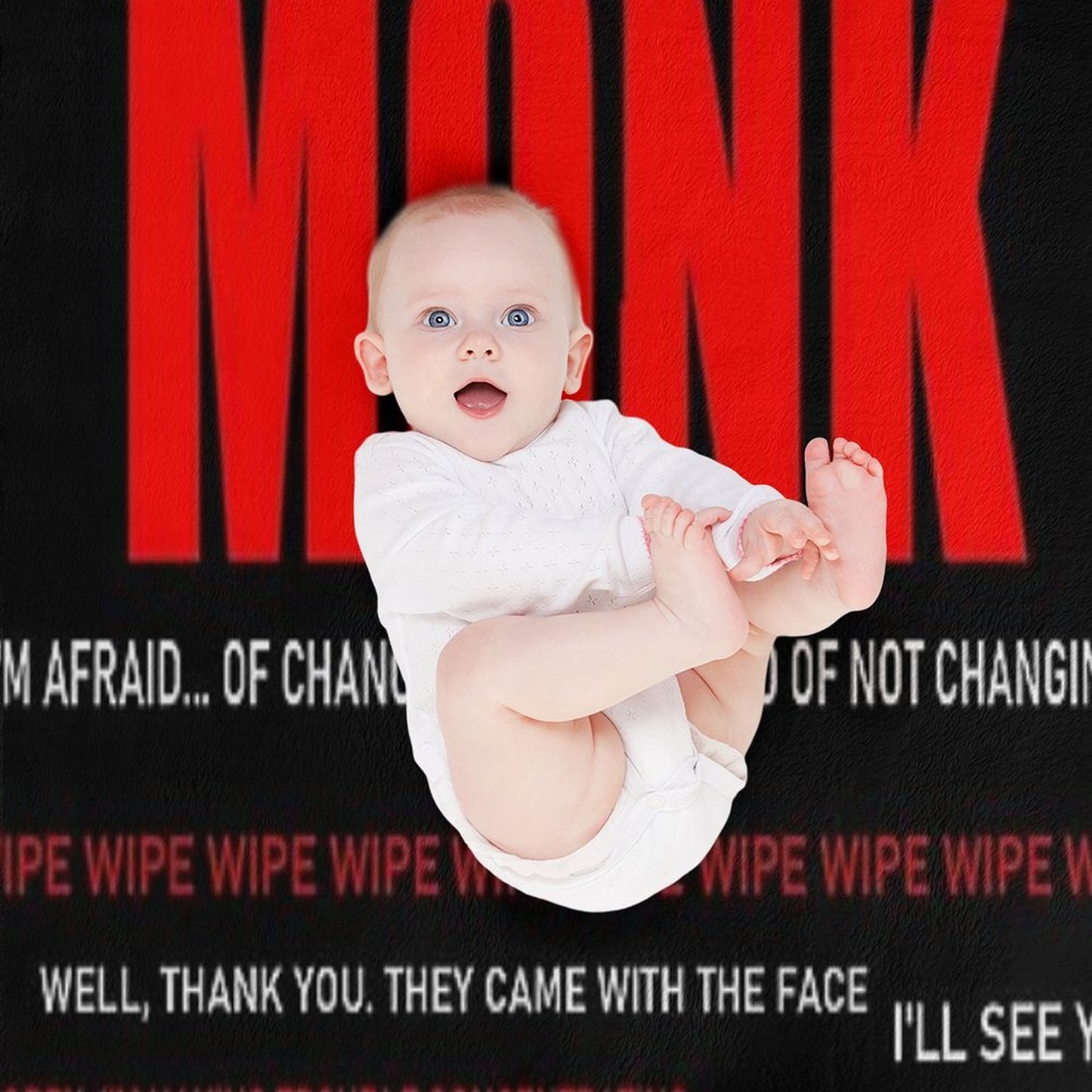 Monk Quotes Easy Care Throw Blanket