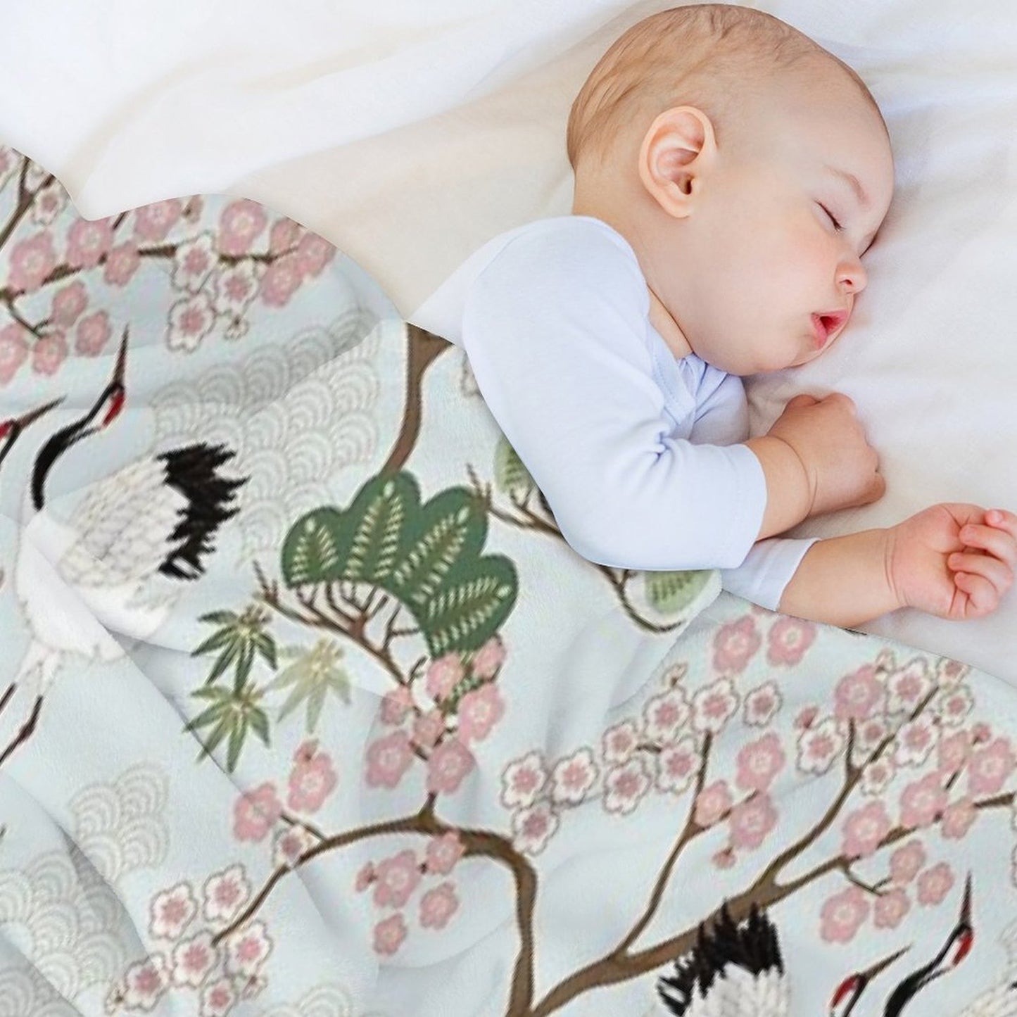 Japanese Garden Chantilly Travel-friendly Throw Blanket