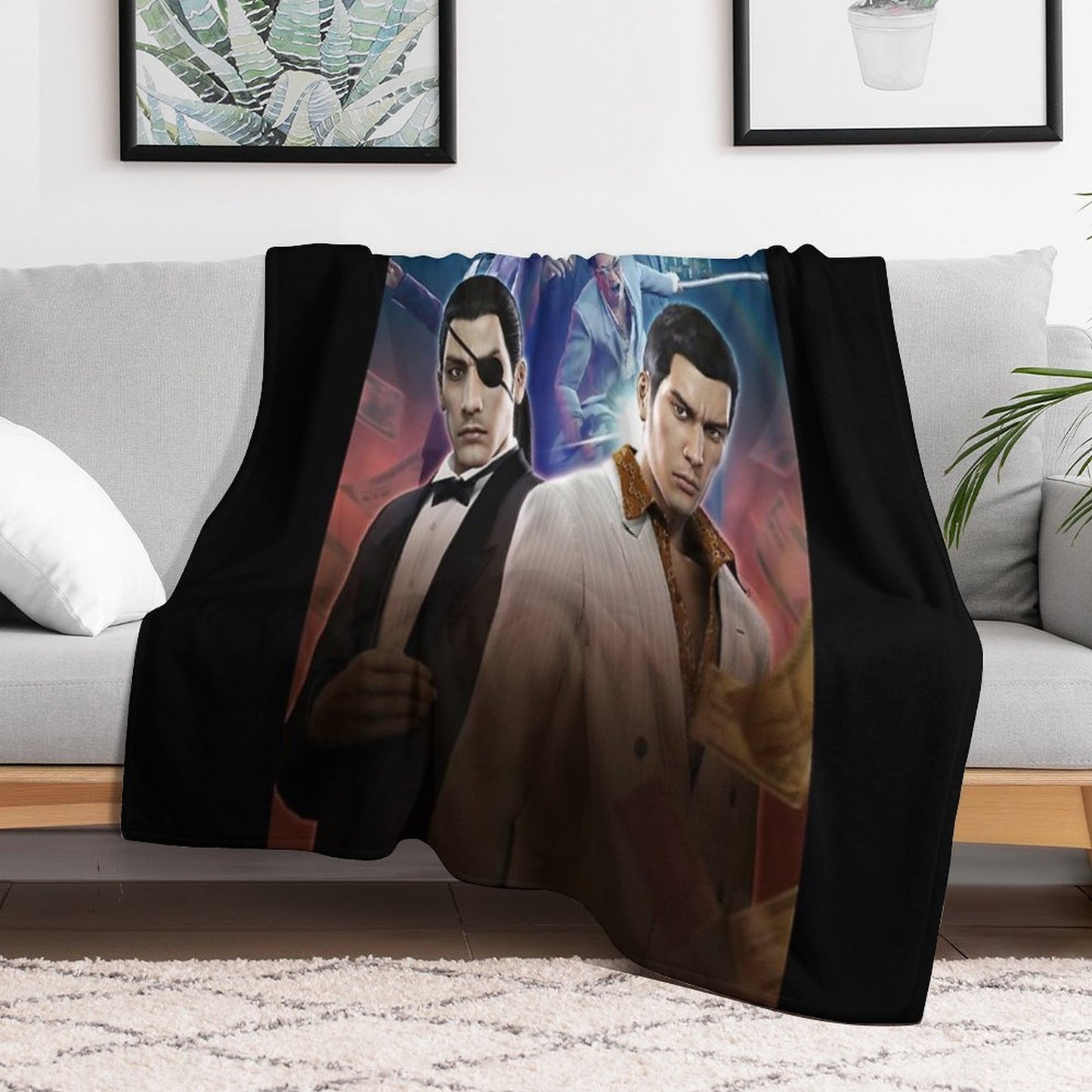Yakuza 0 Poster Eco-conscious Throw Blanket