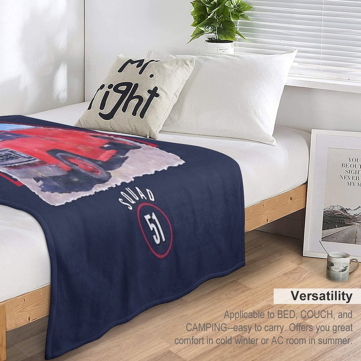 Emergency Squad 51 Truck Quick-dry Throw Blanket