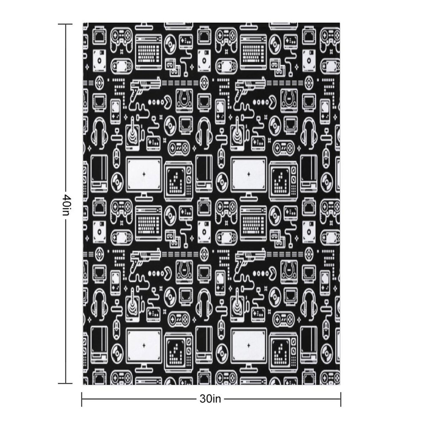 Retro Gamer Video Game Consoles, PC's, Controllers, Joysticks And Gamepads Multi-functional Throw Blanket