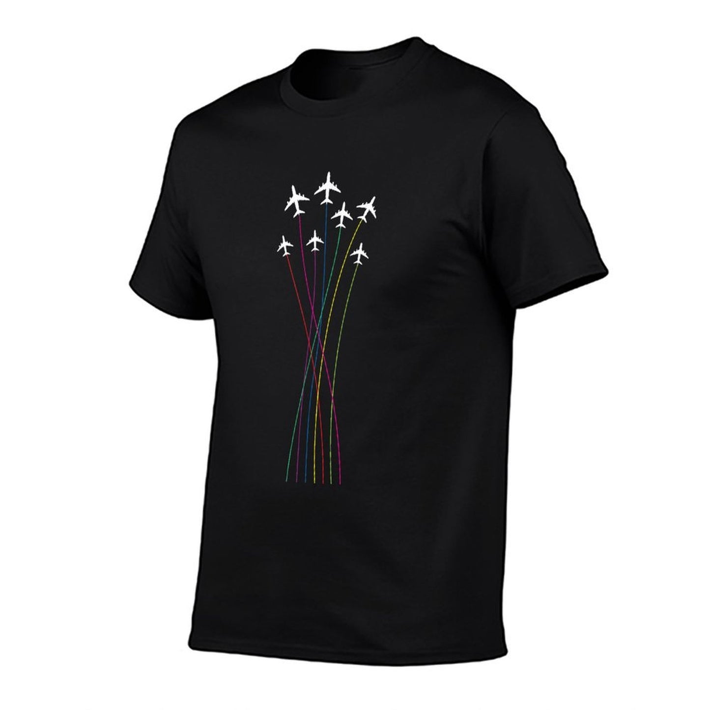Colorful Airplanes - Airplane Airline Pilot Aviation Lover Lightweight T-Shirt