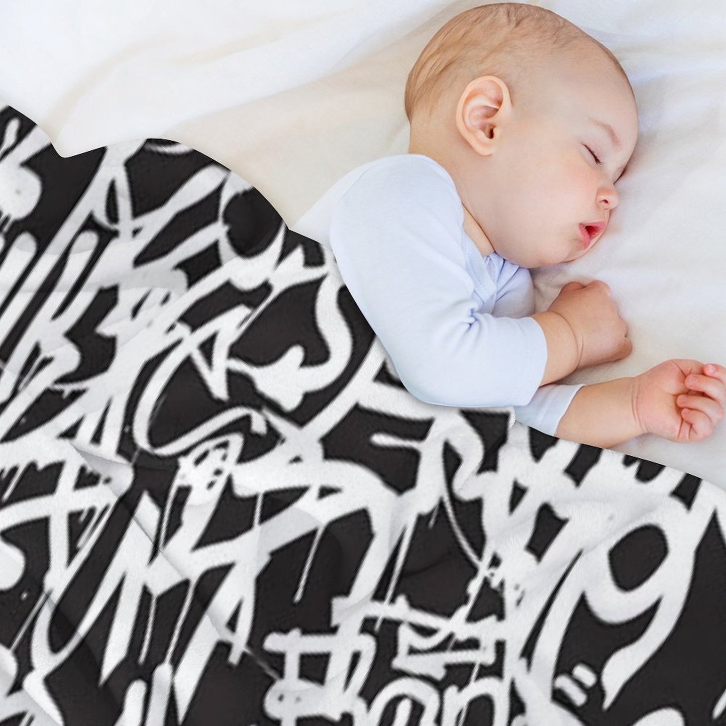 All There in Black And White Premium Throw Blanket