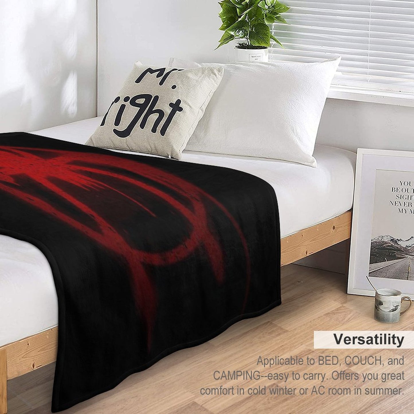Miles Morales Spider Symbol Anti-pilling Throw Blanket