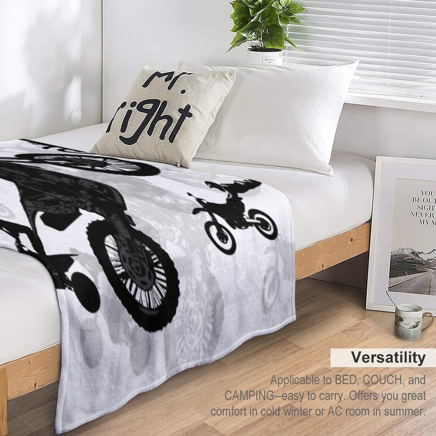 Extreme Stuntmen - Motocross Riders Premium Throw Blanket