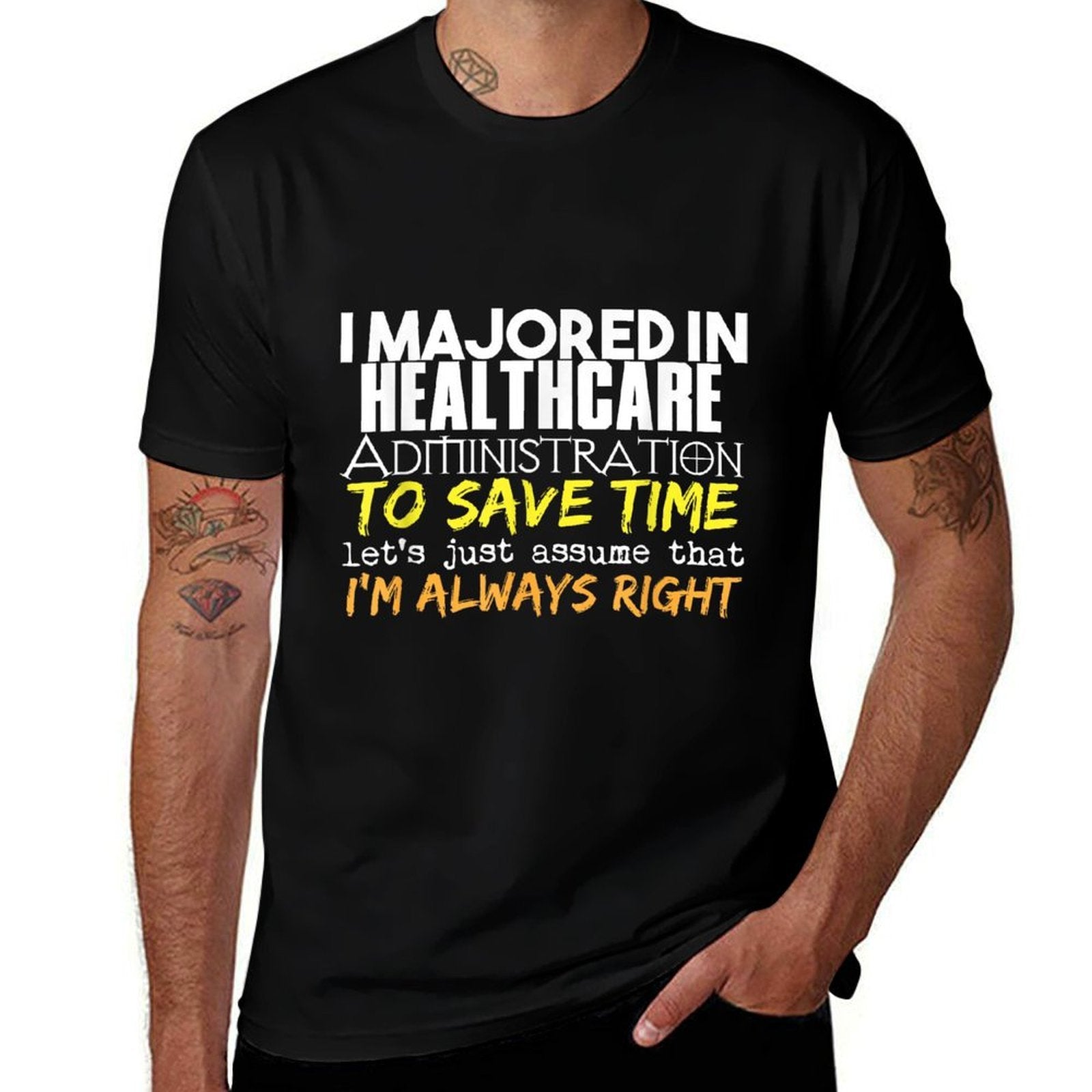Healthcare Administration Major for Back to School G  Durable T-Shirt