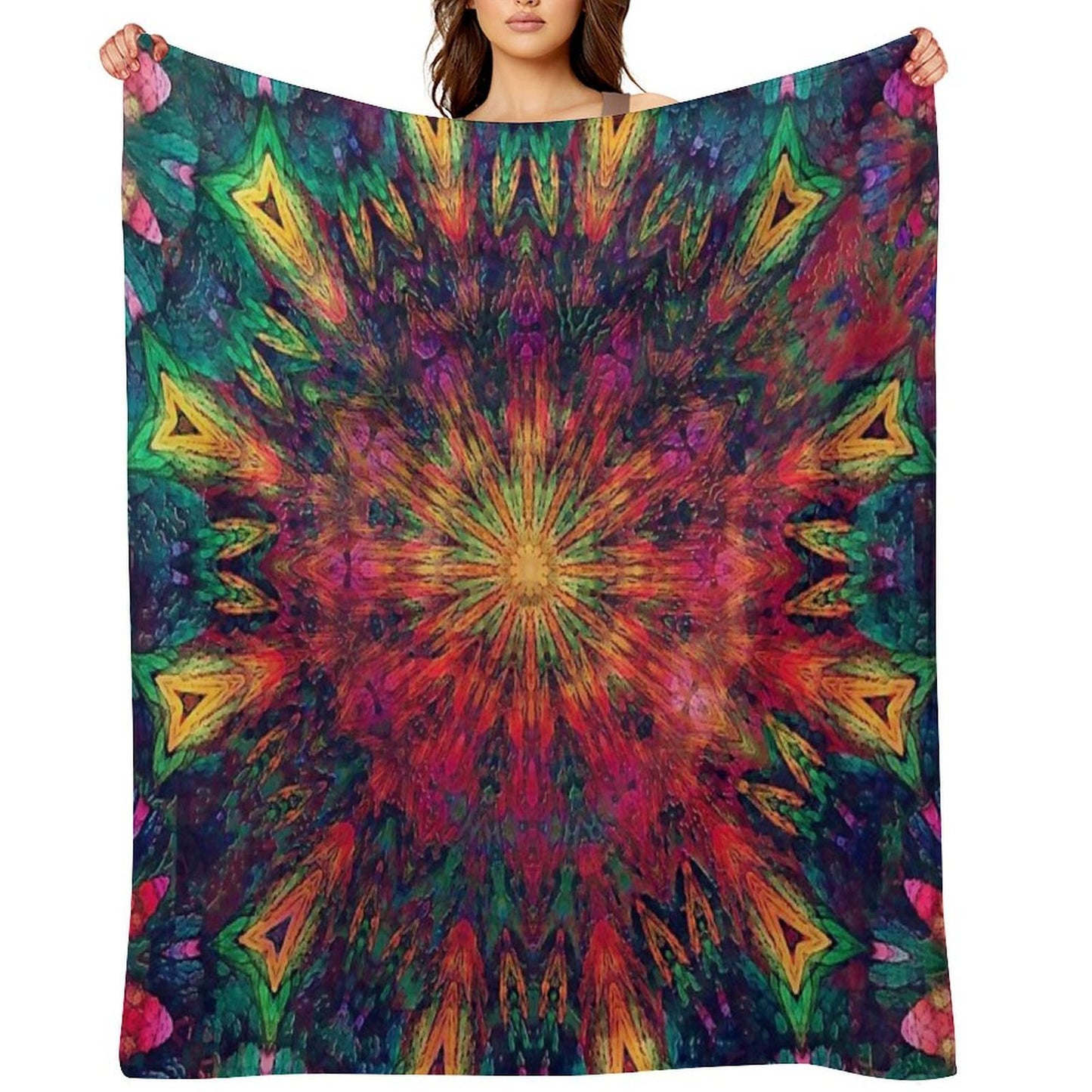 Mandala Love Compact Throw Blanket