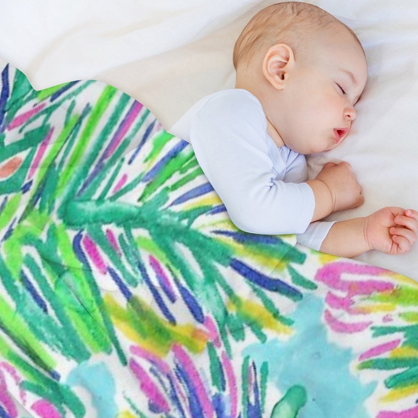 Coconut Lilly Tree Travel-friendly Throw Blanket