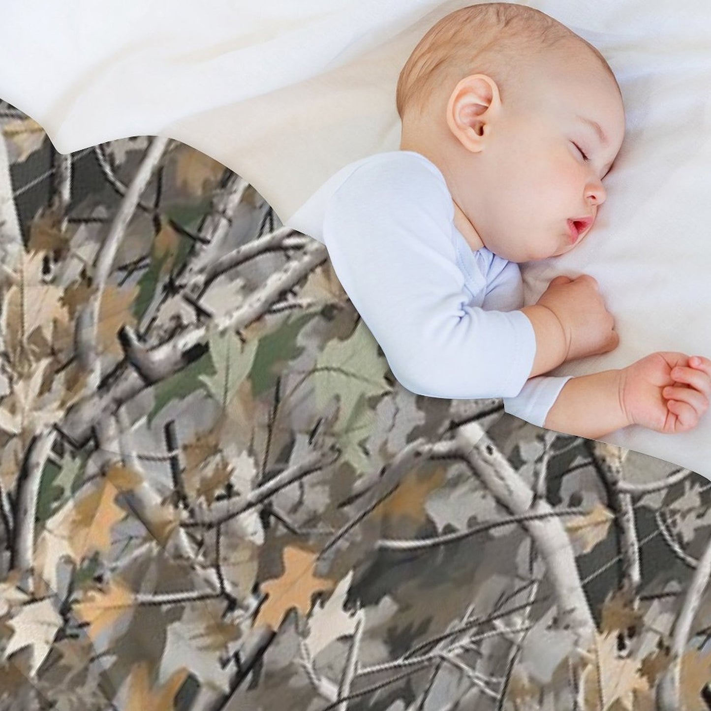 Camouflage Reel Tree Pattern Designs Versatility Throw Blanket