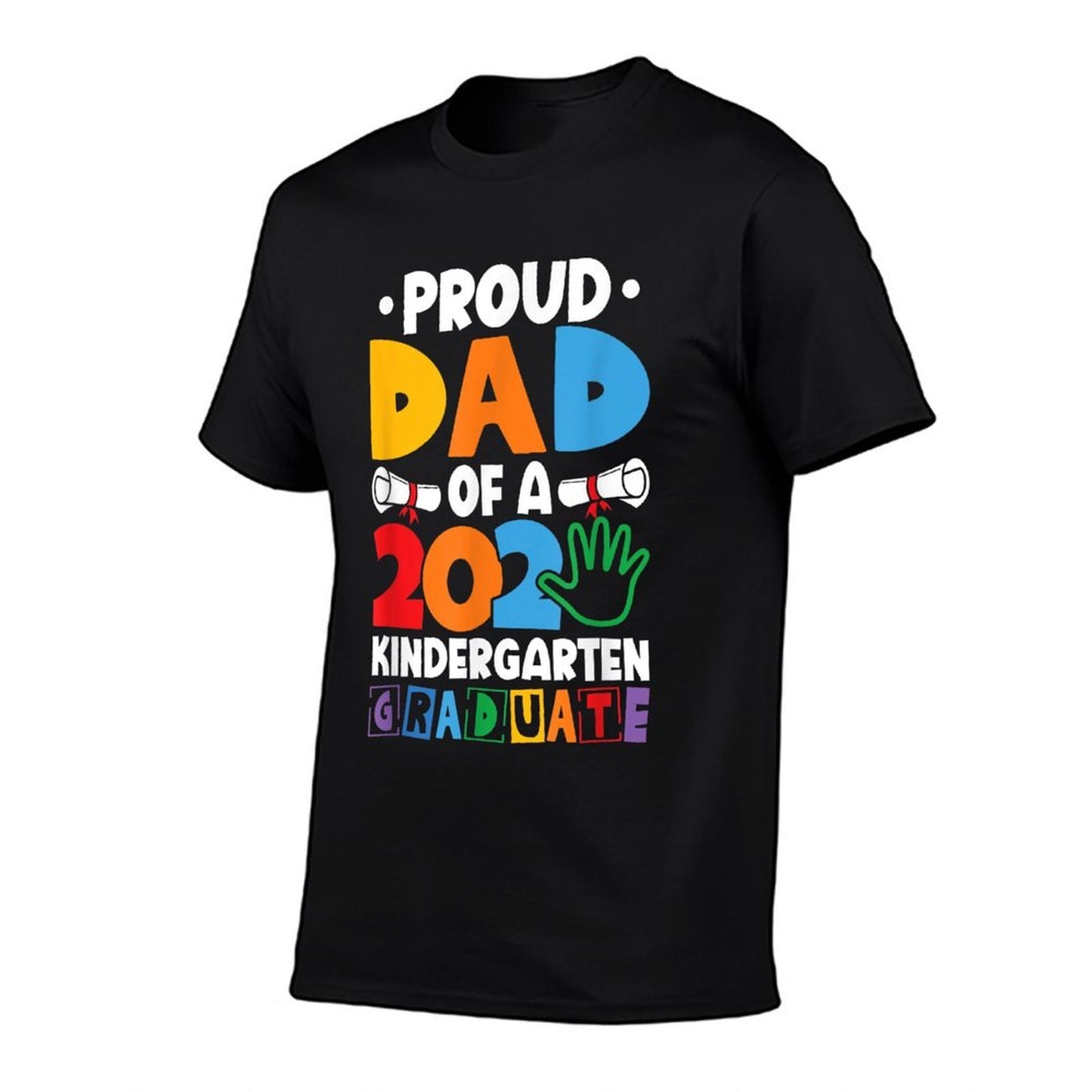 Proud Dad Class of 2025 Kindergarten Graduate Graduation Eco-friendly Material T-Shirt