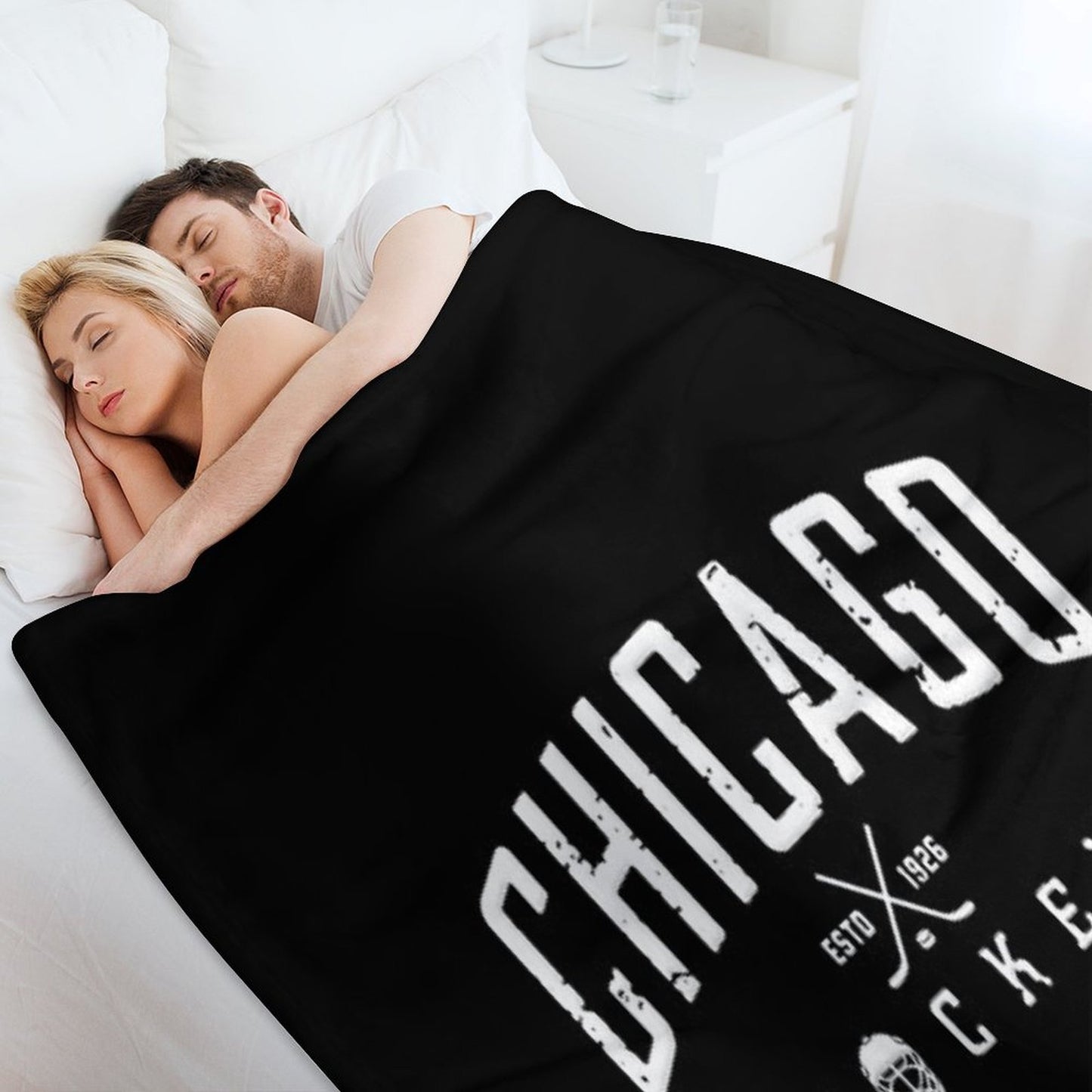 Chicago Blackhawks Hockey Velvety-soft Throw Blanket
