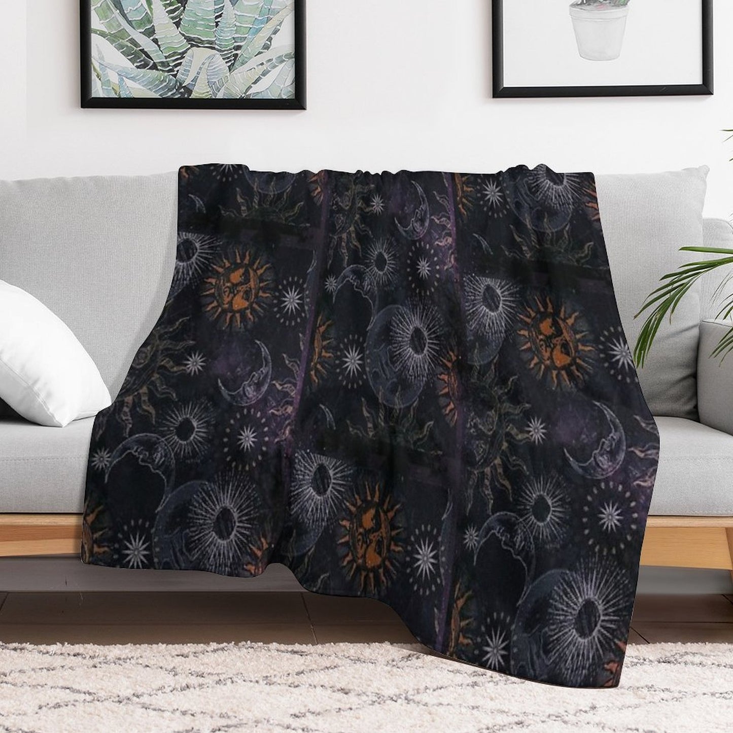 Celestial Whimsigoth 90's Print Lightweight Throw Blanket