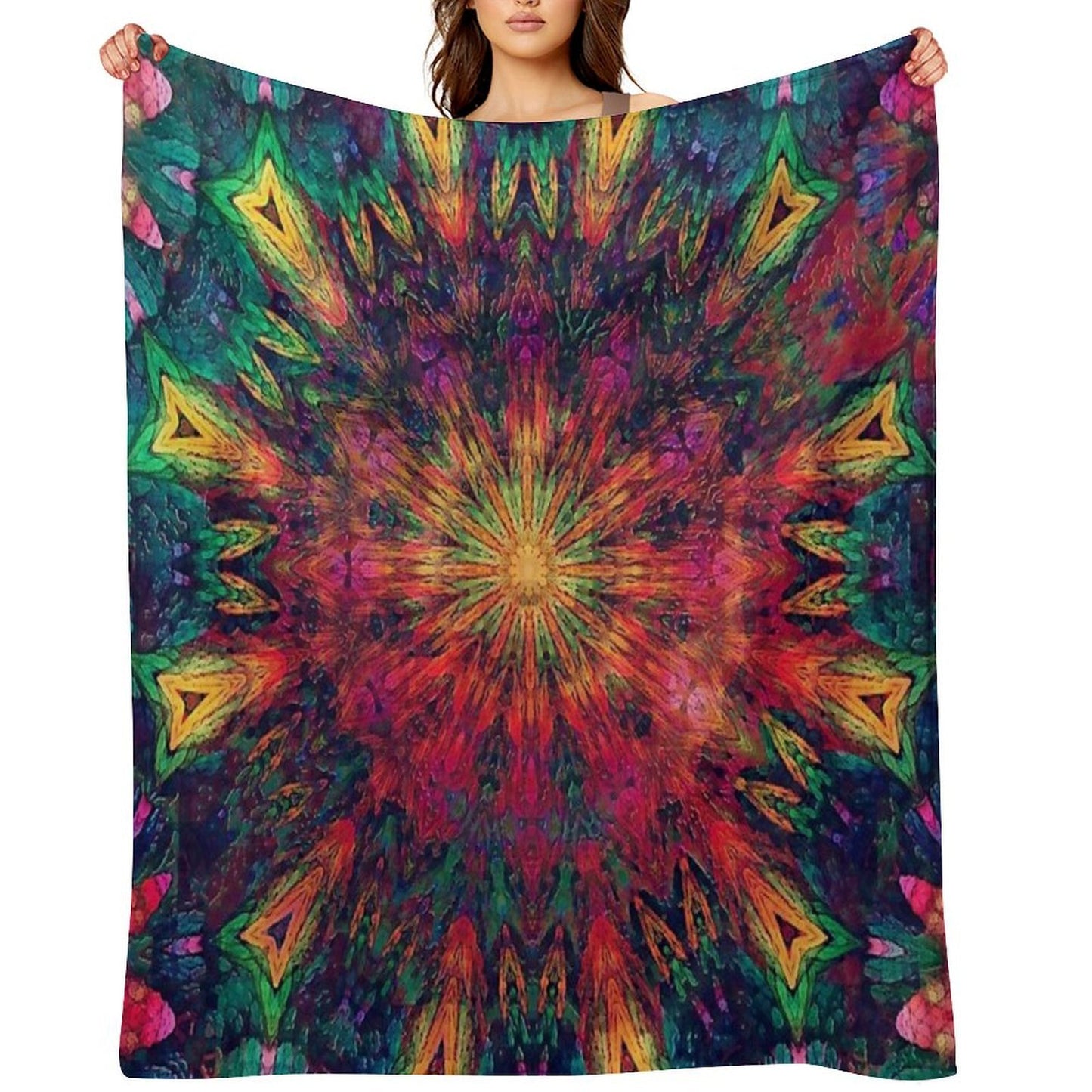 Mandala Love Compact Throw Blanket