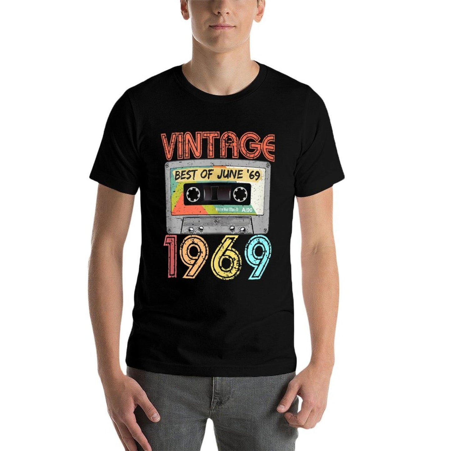 June 1969 50th Birthday Retro Vintage 1969 Birthday Tagless Design T-Shirt