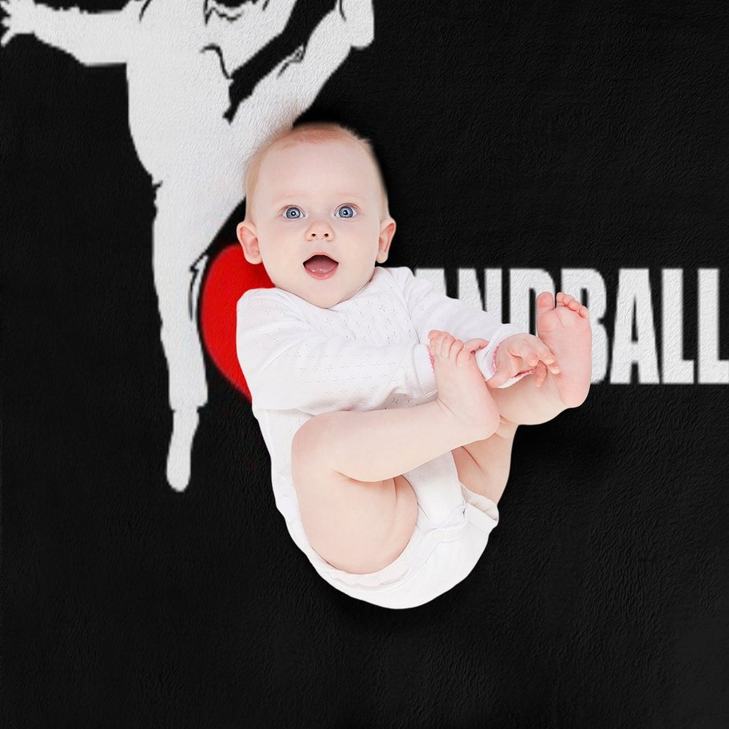 I Love Handball Handballer Love Goalie Handball Lover Gift-ready Throw Blanket