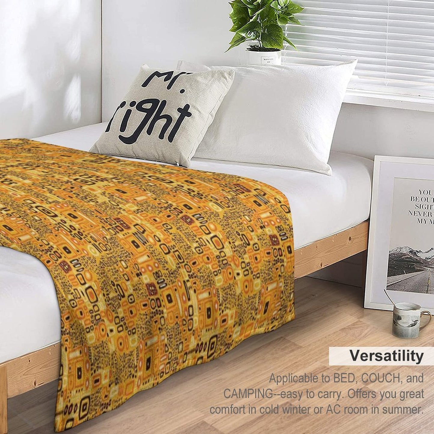Klimt Pattern Anti-pilling Throw Blanket