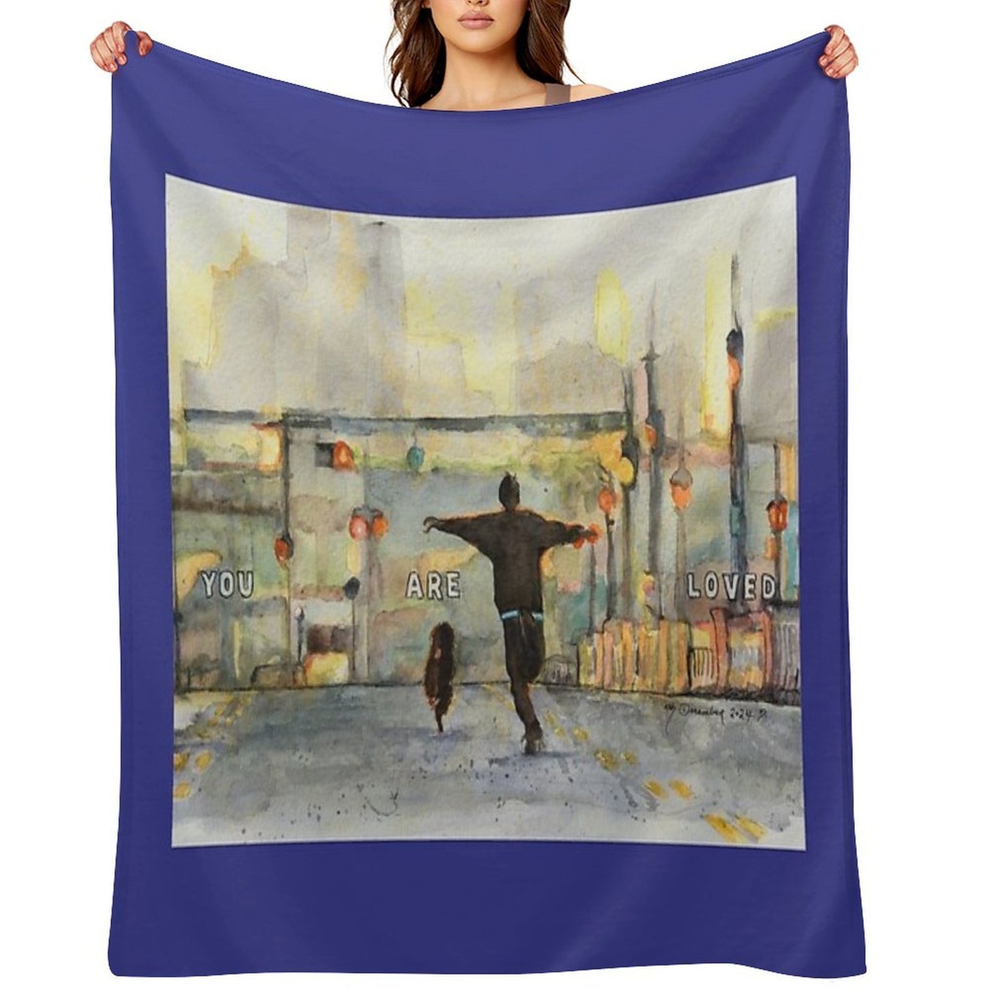 You Are Loved Multi-functional Throw Blanket