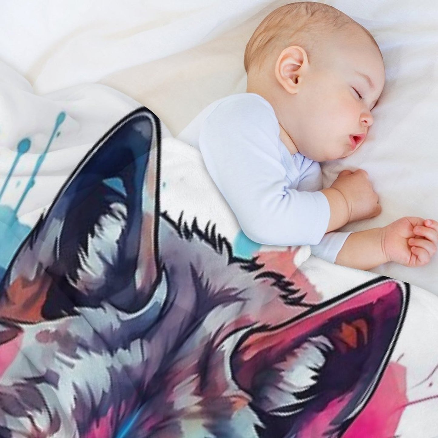 Gameink. Wolf Lightweight Throw Blanket