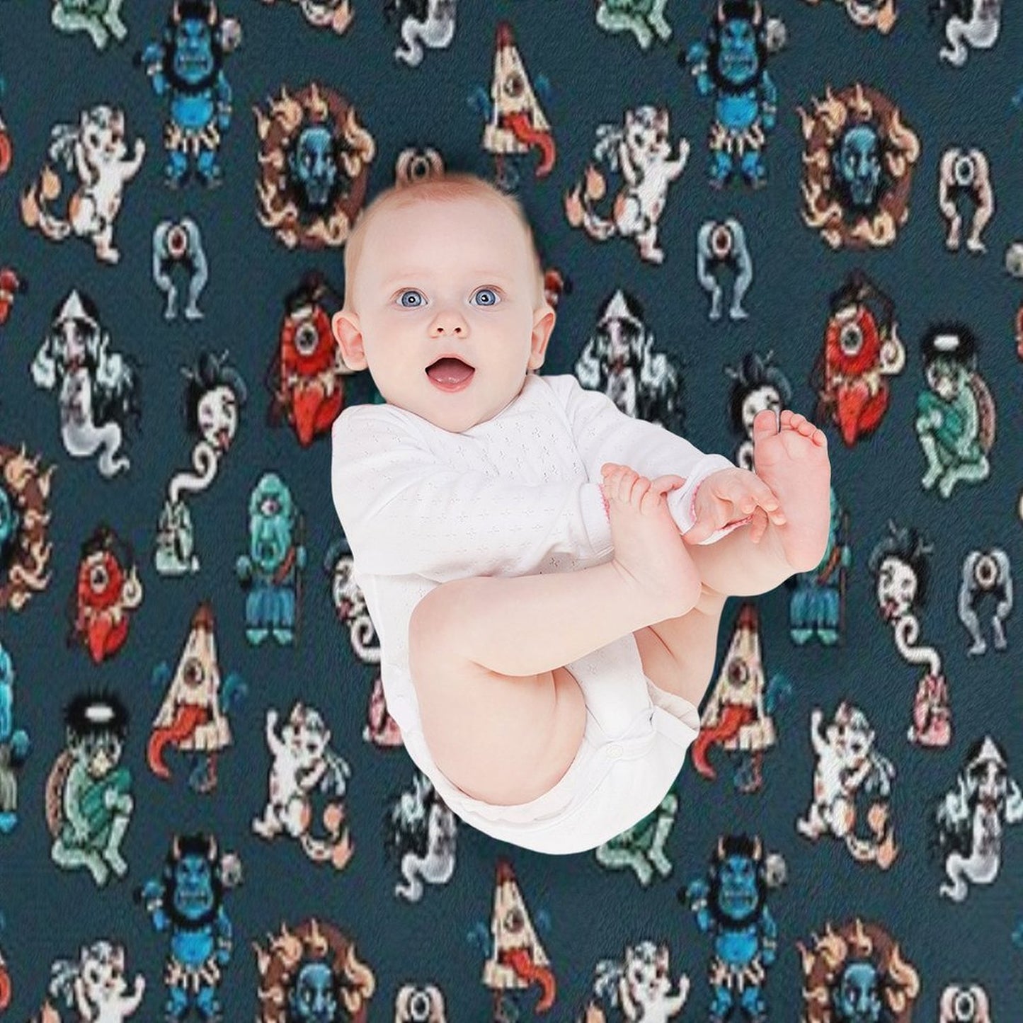 Yokai Travel-friendly Throw Blanket
