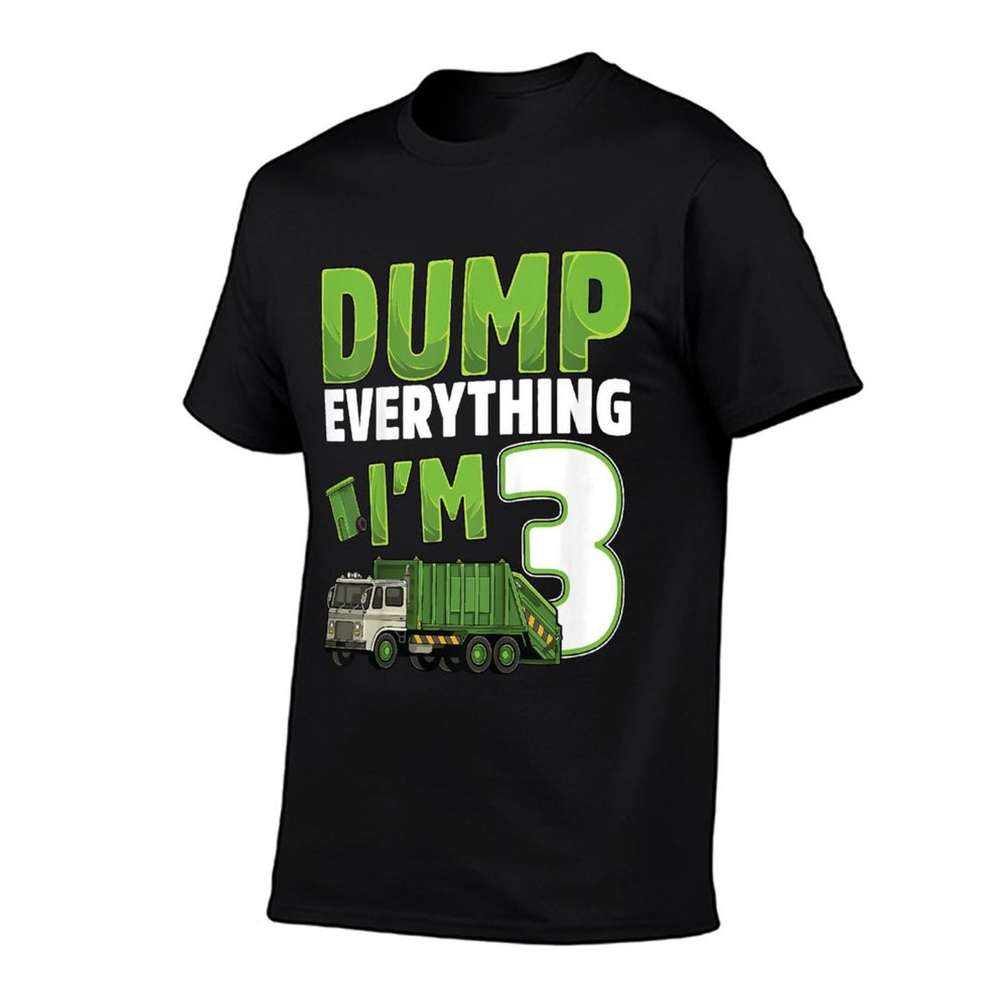 Recycling Trash 3 Year Old Garbage Truck 3rd Birthday Boy Tagless Design T-Shirt