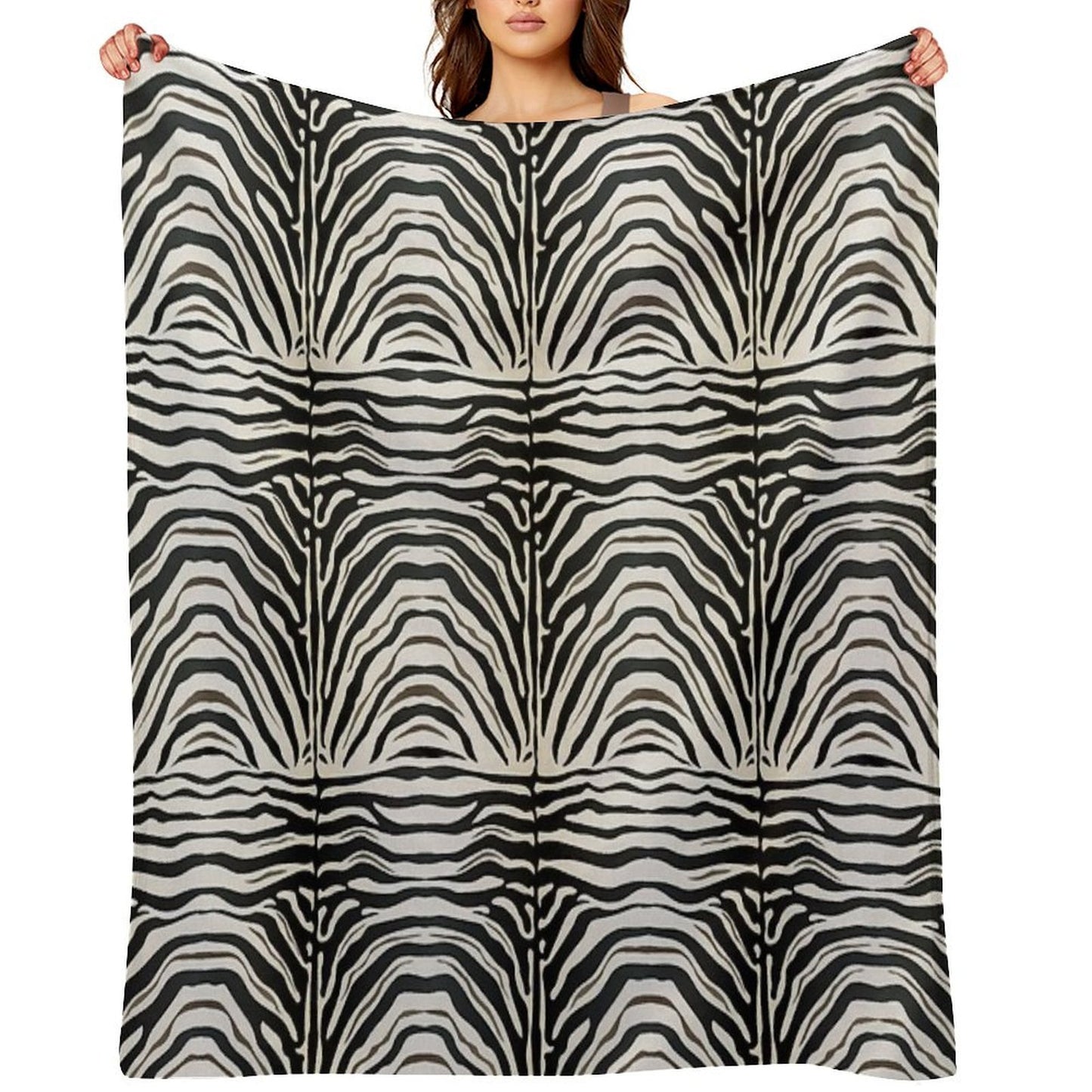 Zebra Print All-season Throw Blanket