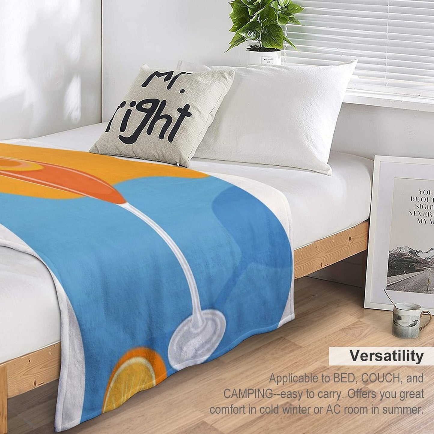Aperol Spritz Premium Throw Blanket