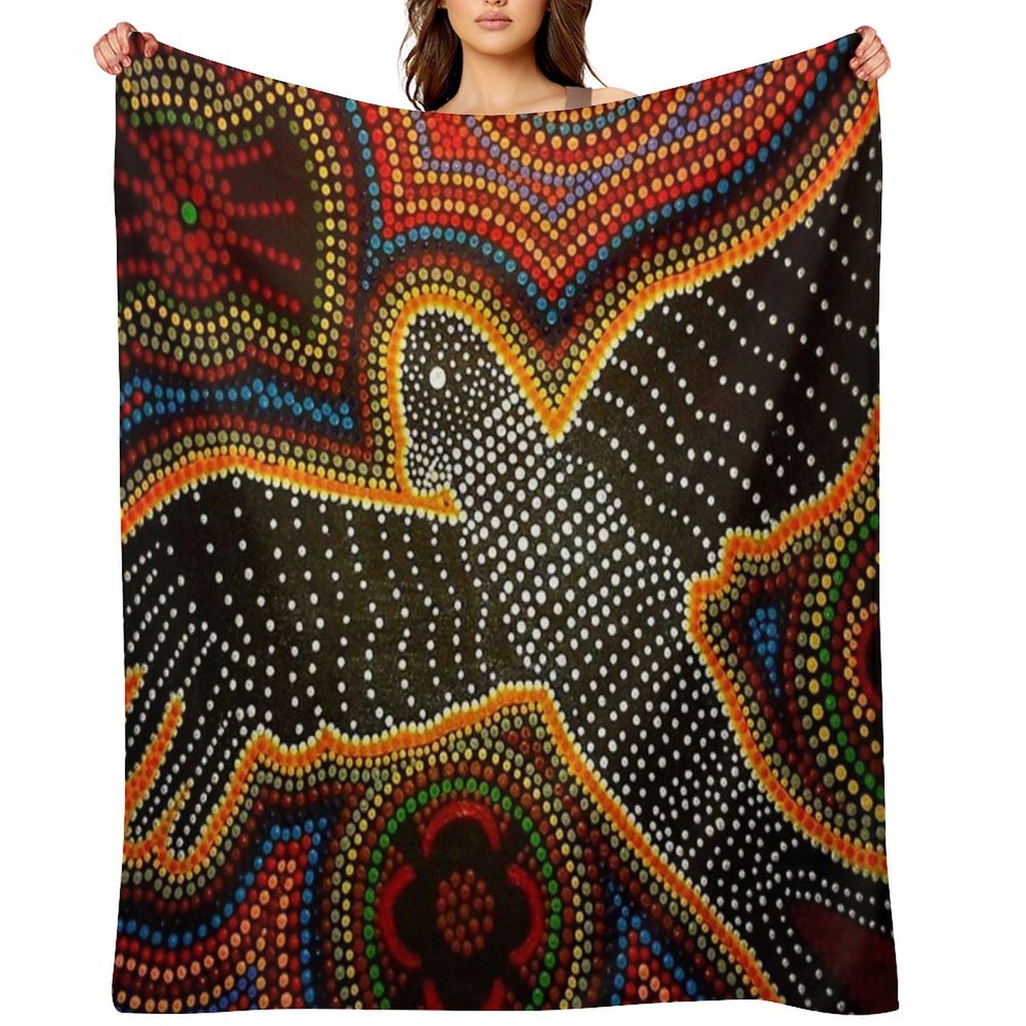 Black Cockatoo - Dreaming Versatility Throw Blanket