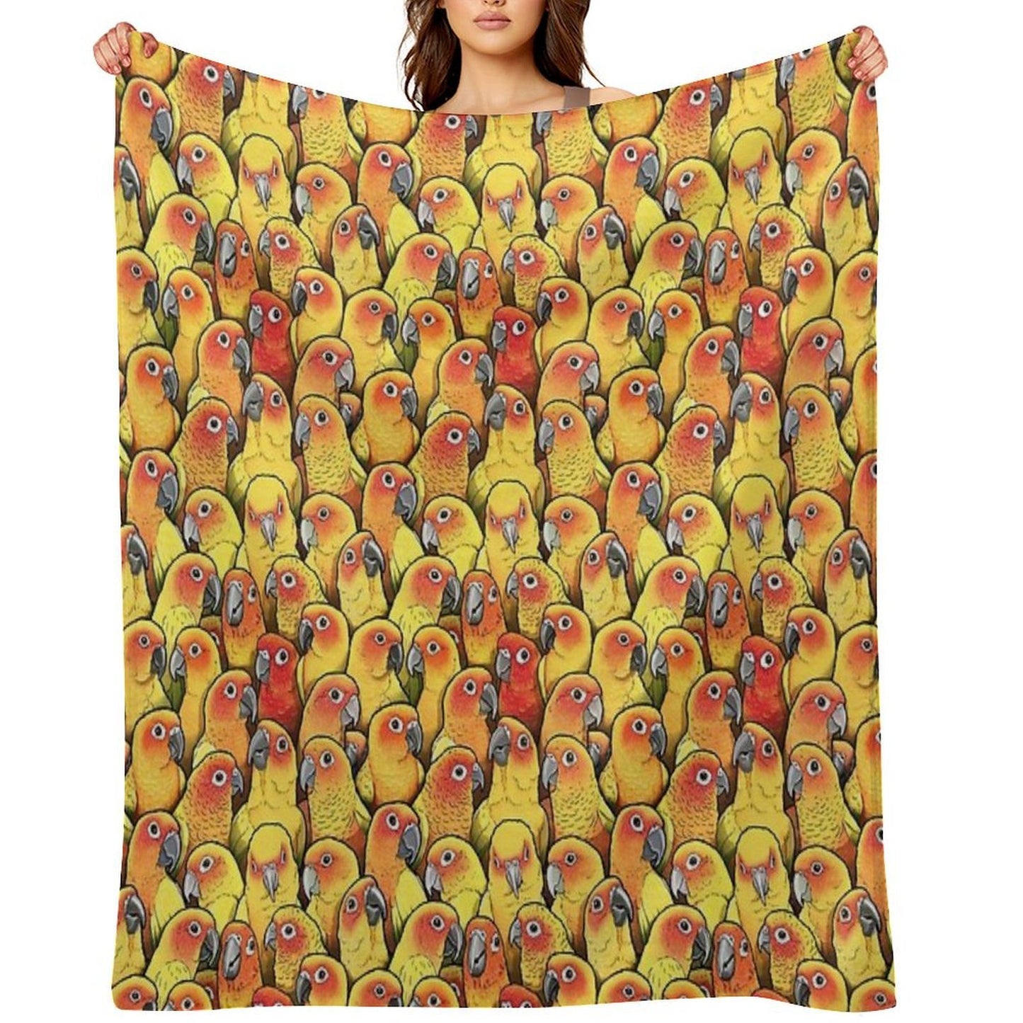 Sun Conures Multi-functional Throw Blanket