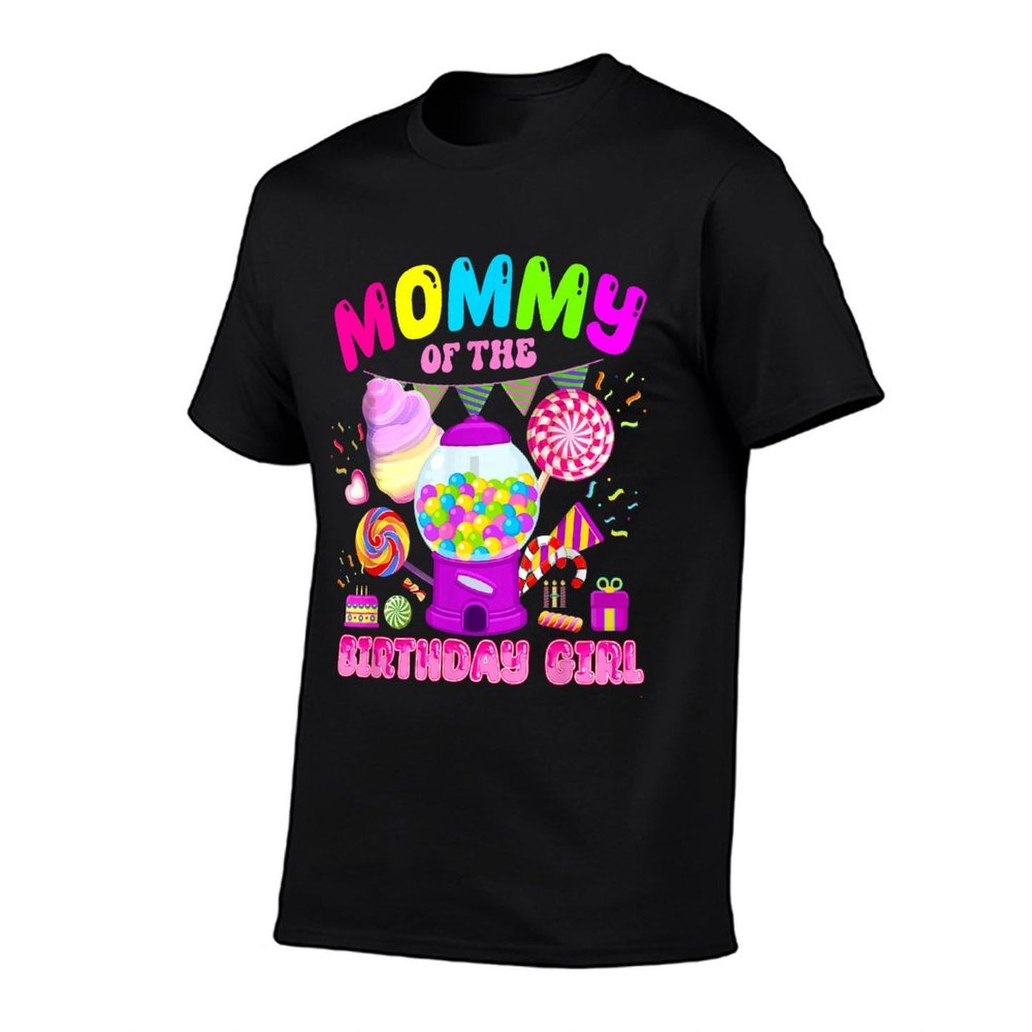 Mommy Of The Birthday Girl Mom Candy Crew Candy Land Kids Stretchy T-Shirt