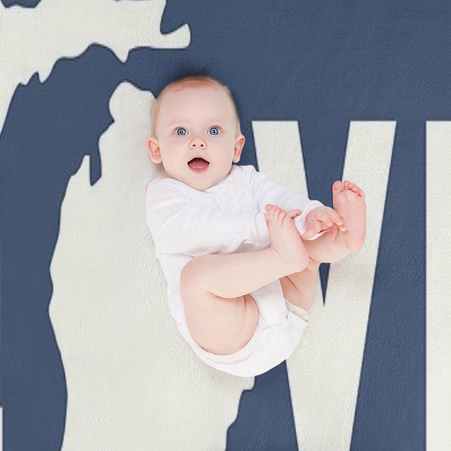 Michigan Love - All White Wrinkle-free Throw Blanket