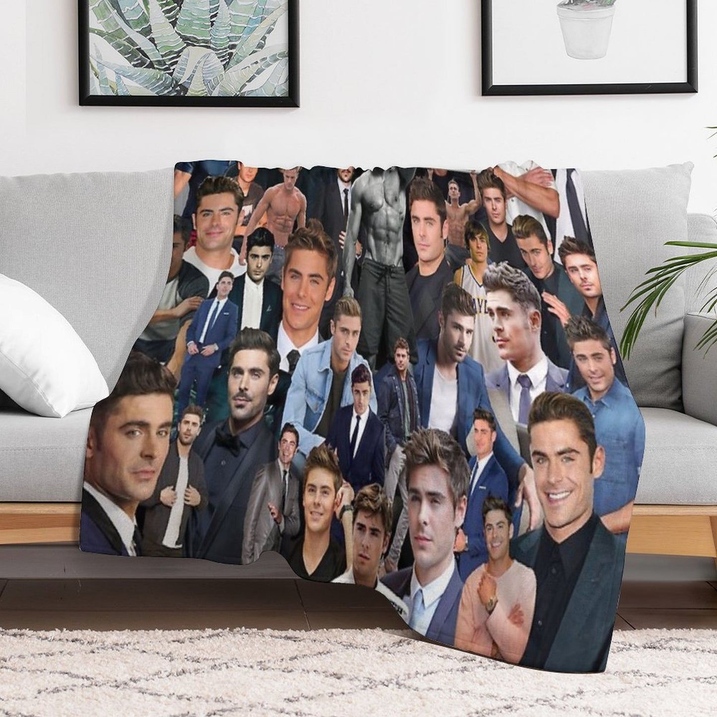 Zac Efron Eco-conscious Throw Blanket
