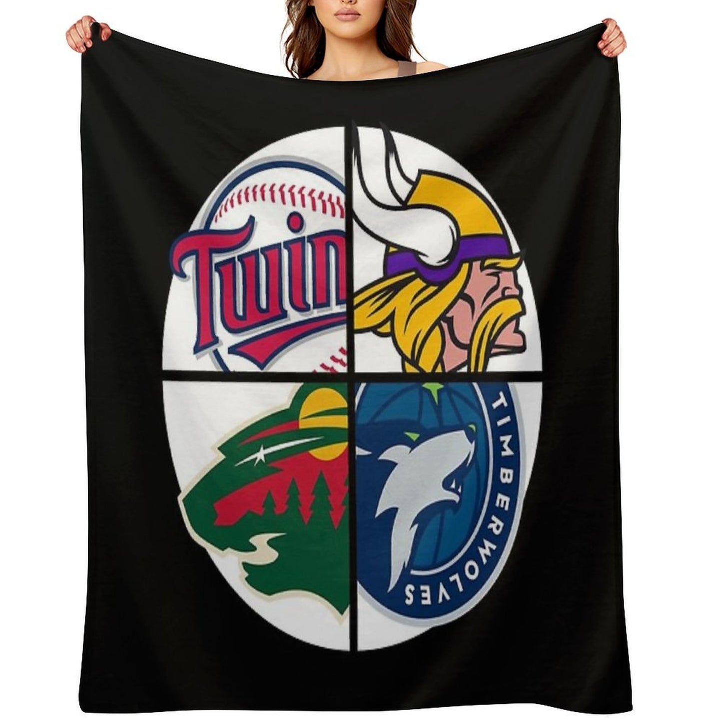 Minnesota Sports Shrink-resistant Throw Blanket