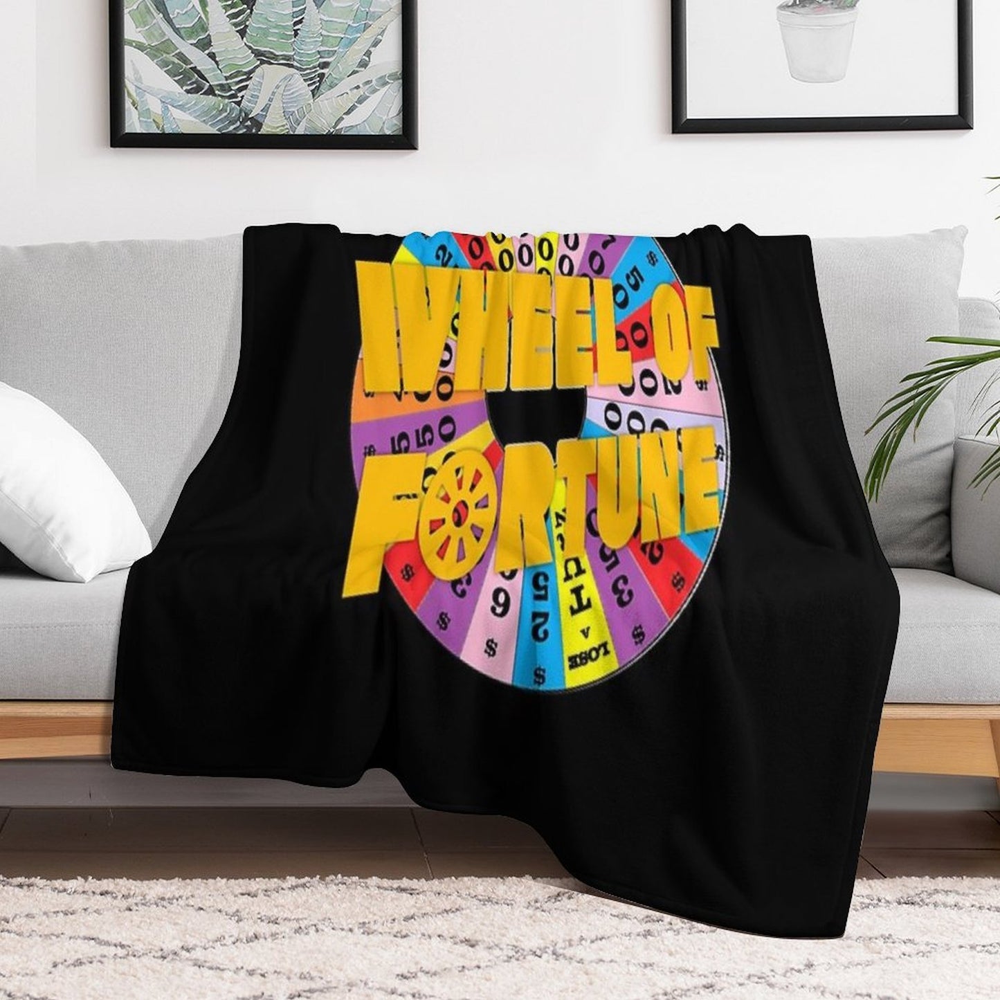 Wheel of Fortune Shrink-resistant Throw Blanket