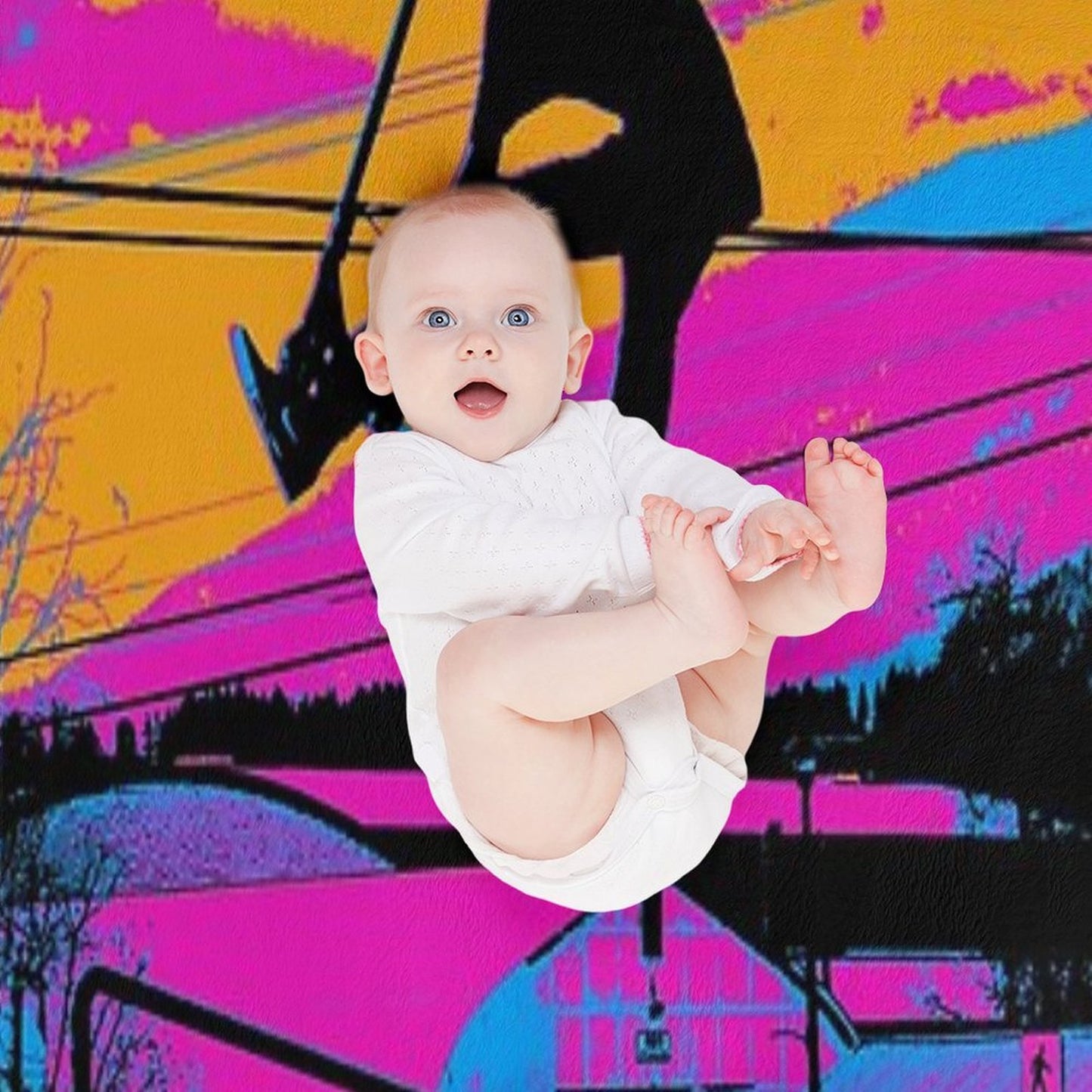 Let's Fly! - Stunt Scooter Versatility Throw Blanket