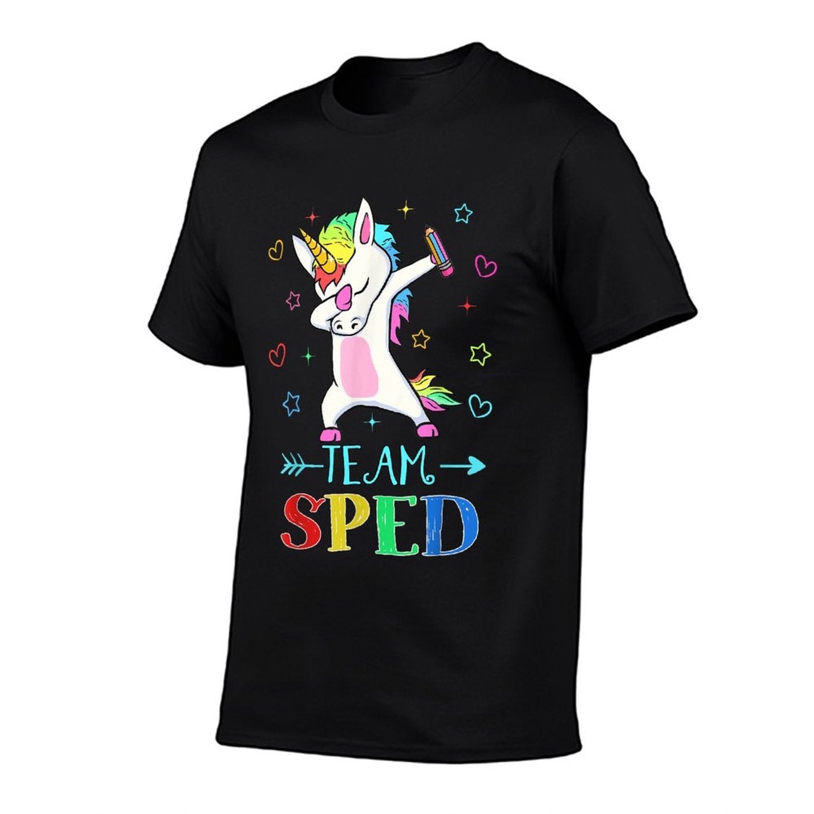 Team Sped Dabbing Unicorn Funny Back To School Gift  Durable T-Shirt