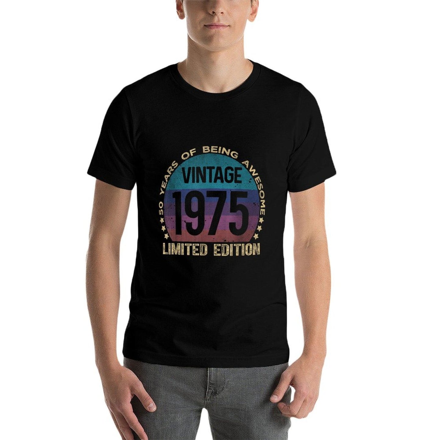 50 Year Old Gifts Vintage 1975 Limited Edition 50th Birthday Moisture-wicking T-Shirt