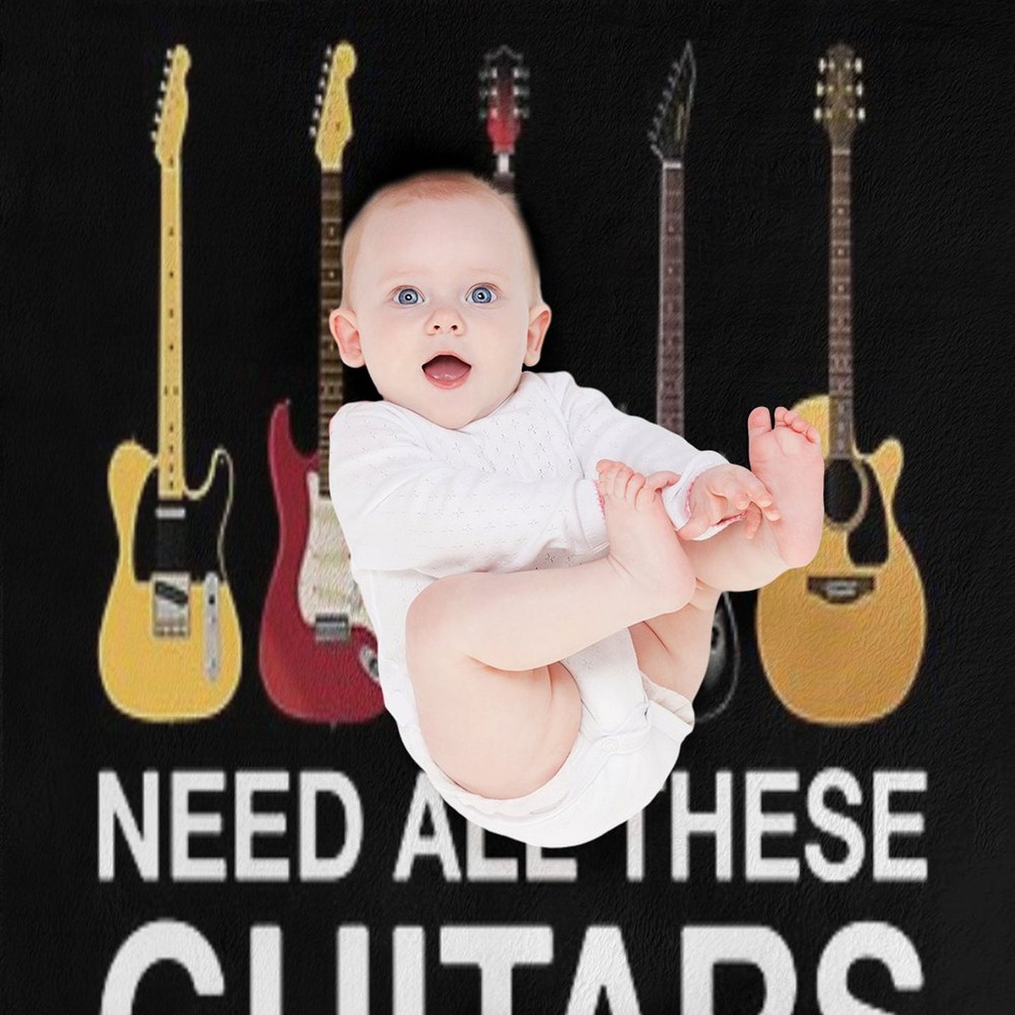Yes I Really Do Need All These Guitars Comfort Throw Blanket