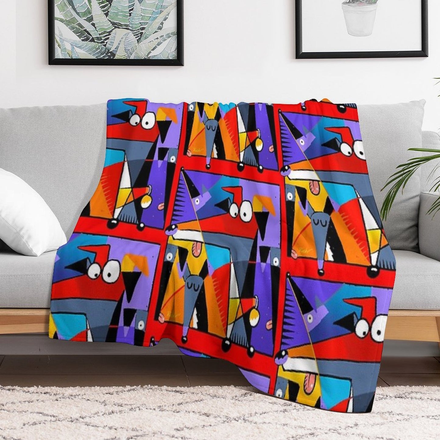 Derpism Travel-friendly Throw Blanket