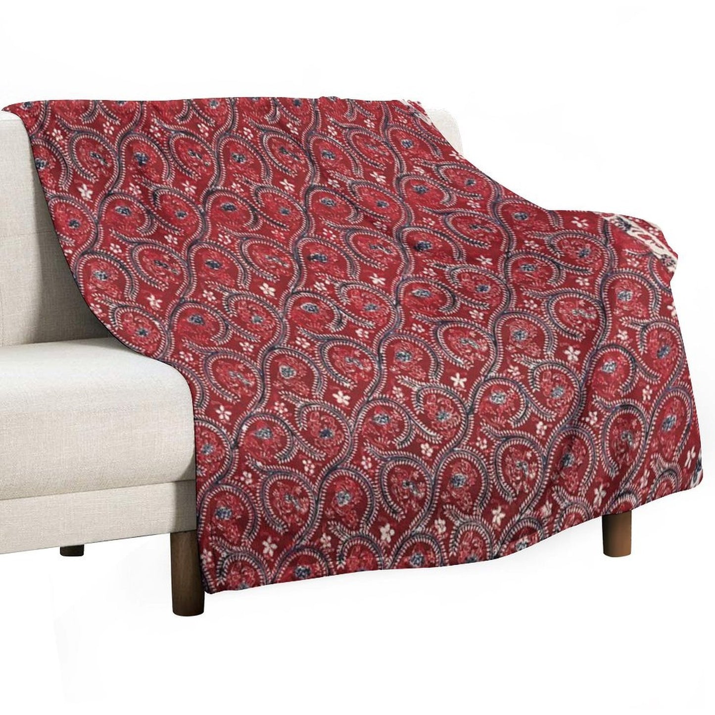 Water Creature Traditional Indonesian Batik Pattern Shrink-resistant Throw Blanket