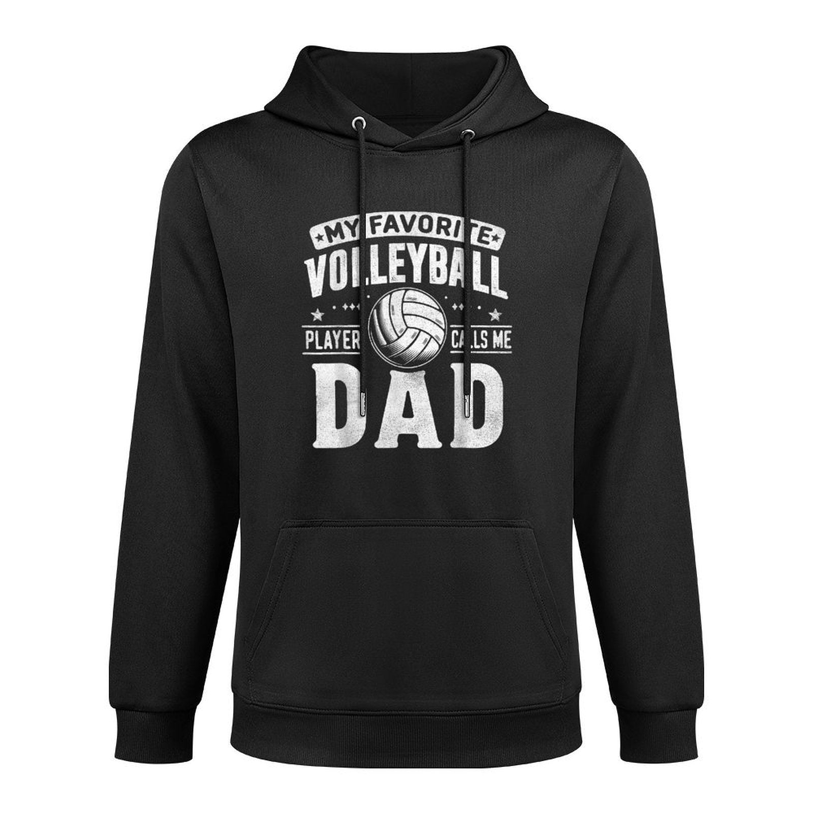 My Favorite Volleyball Player Calls Me Dad Fathers Day Sport Adjustable Hood Hoodie
