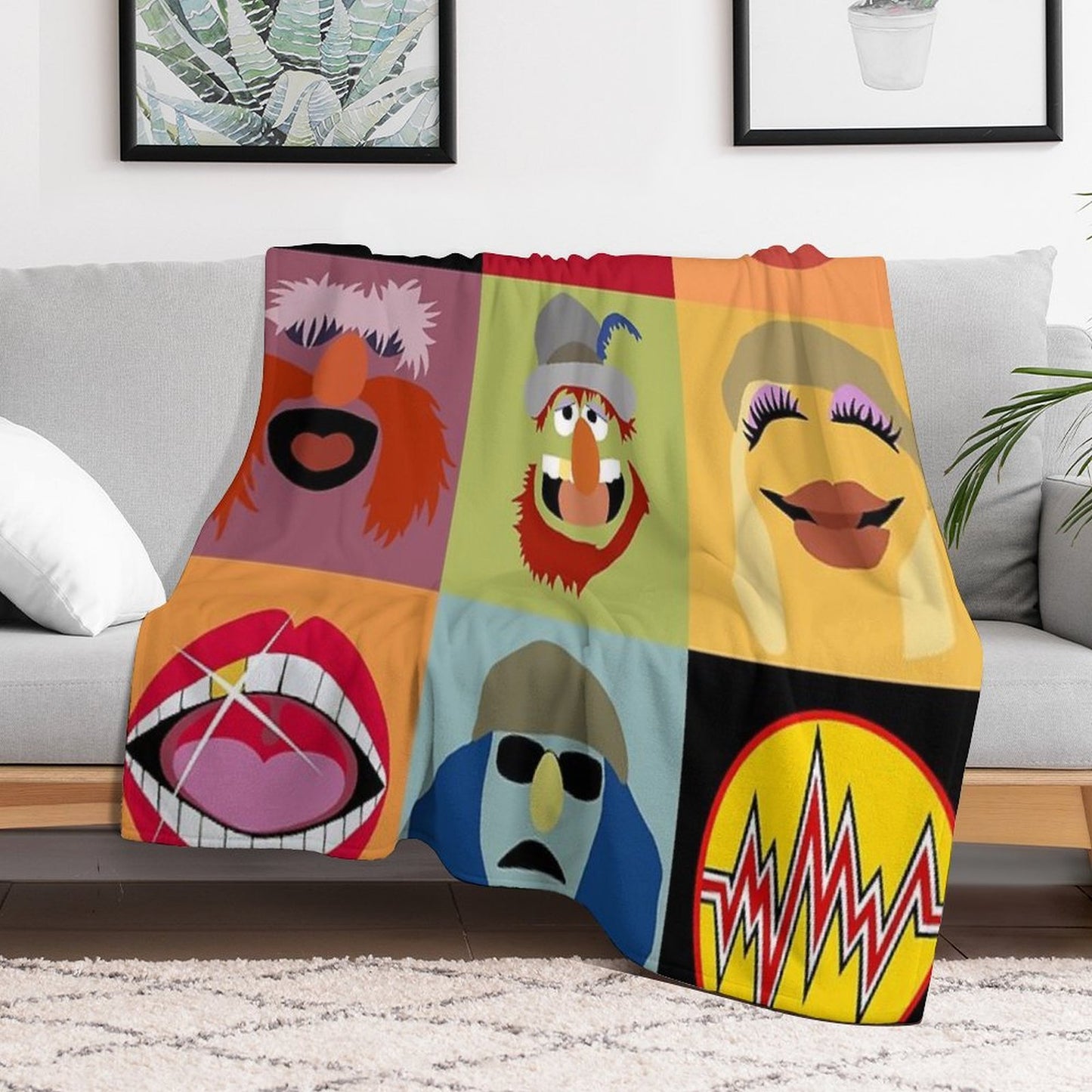 Dr. Teeth And The Electric Mayhem Anti-pilling Throw Blanket