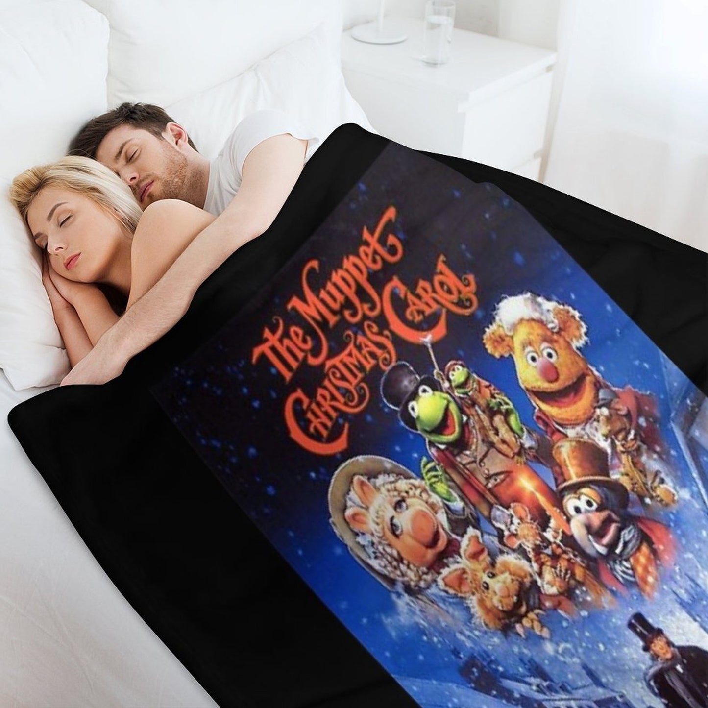 The Muppet Christmas Vitnage Comfort Throw Blanket