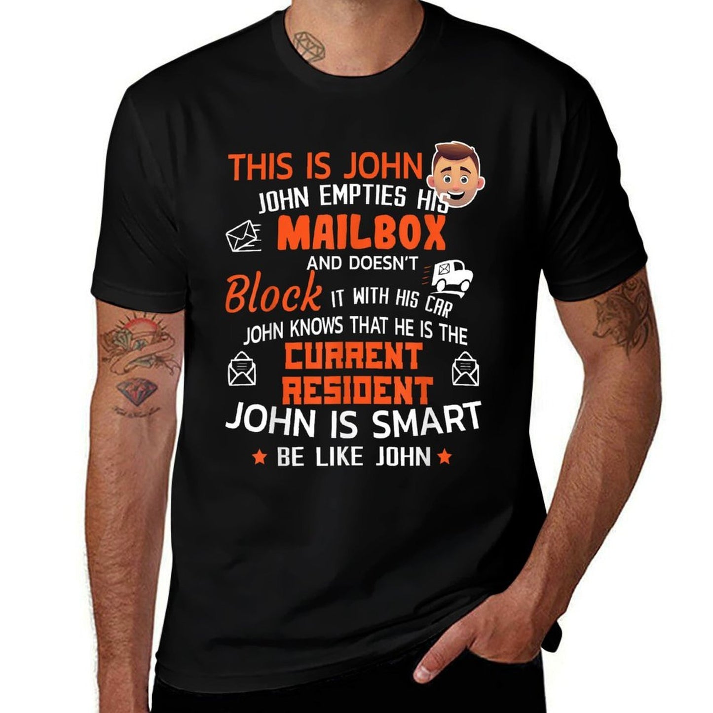 Funny Mail Carrier Gift For Postman Mailman Postal Worker Moisture-wicking T-Shirt