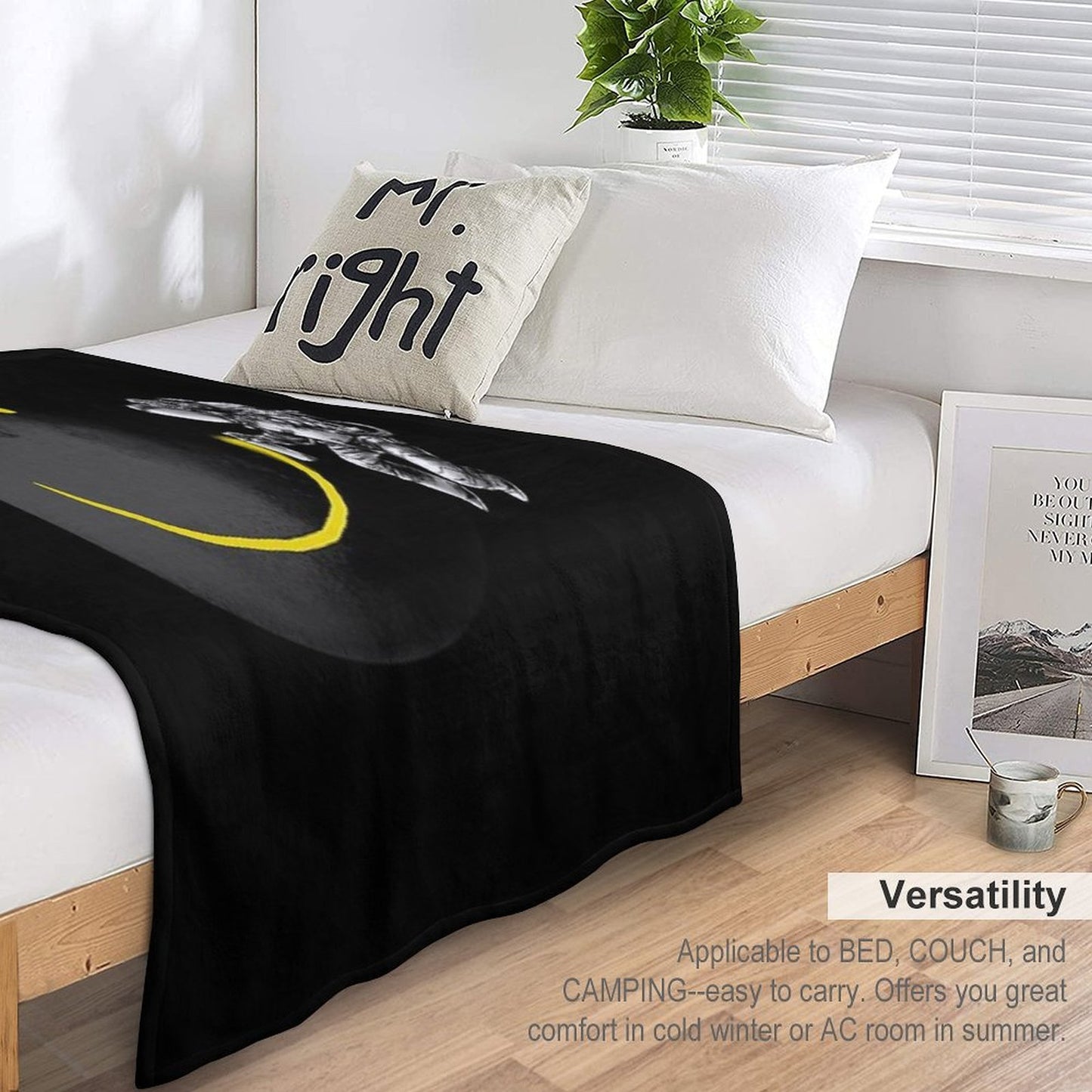 Make A Smile Easy Care Throw Blanket