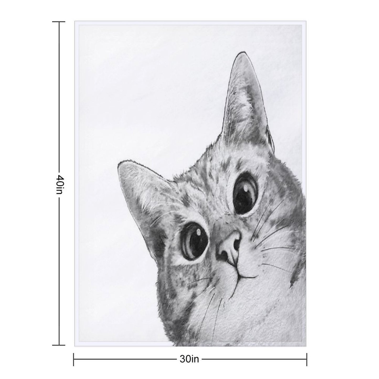 Sneaky Cat Machine-washable Throw Blanket