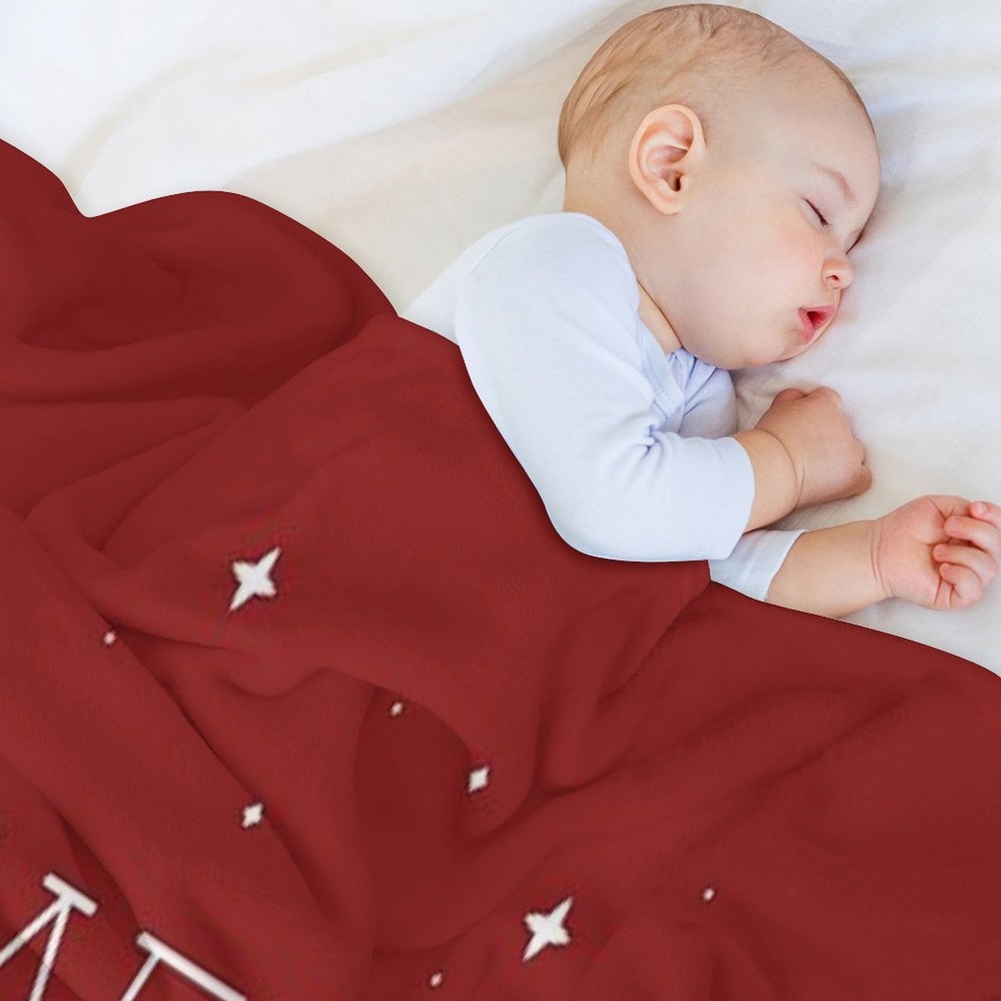 Merry Christmas Easy Care Throw Blanket